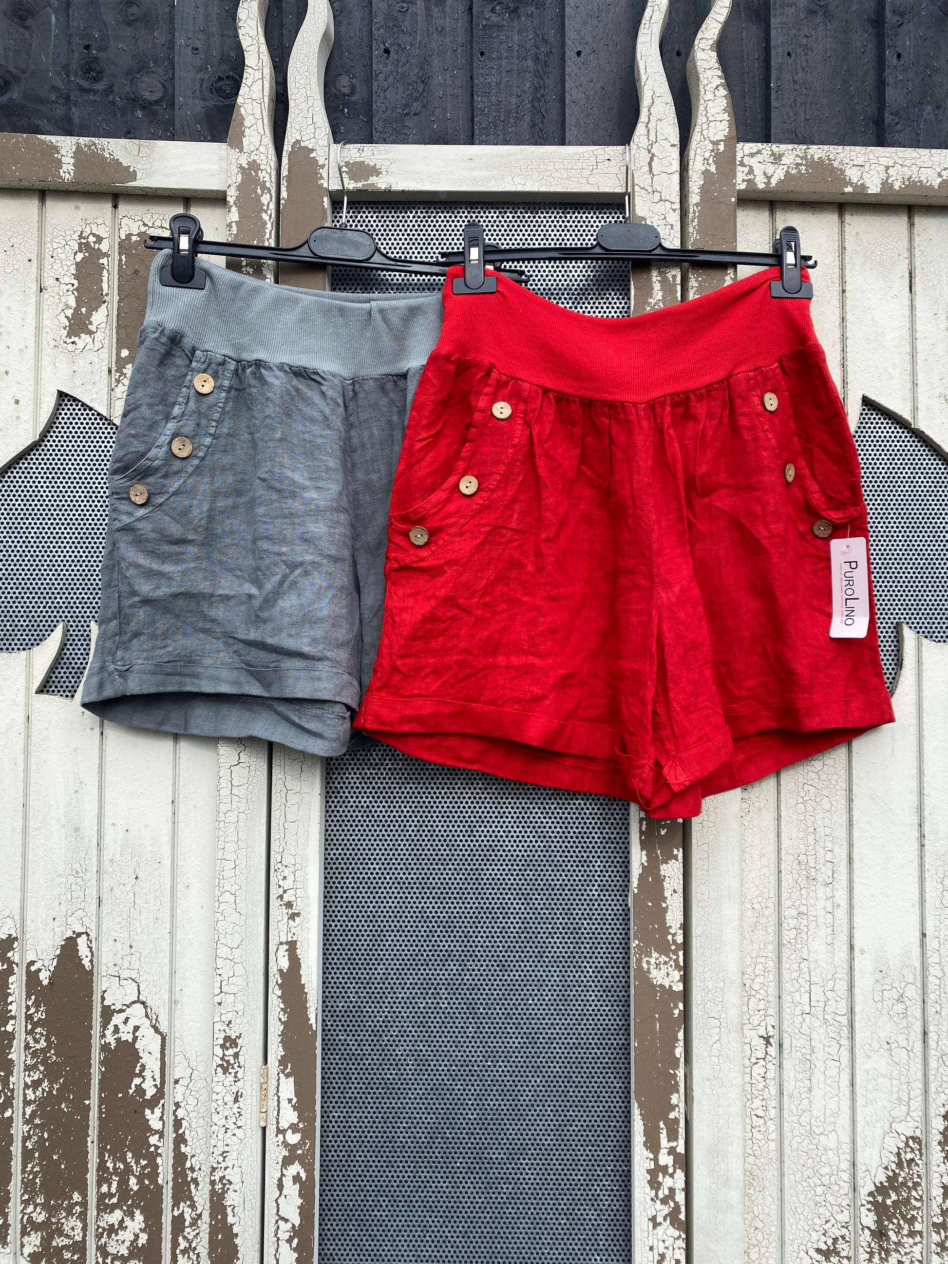 Made in Italy Ladies Linen Shorts - Various Colours