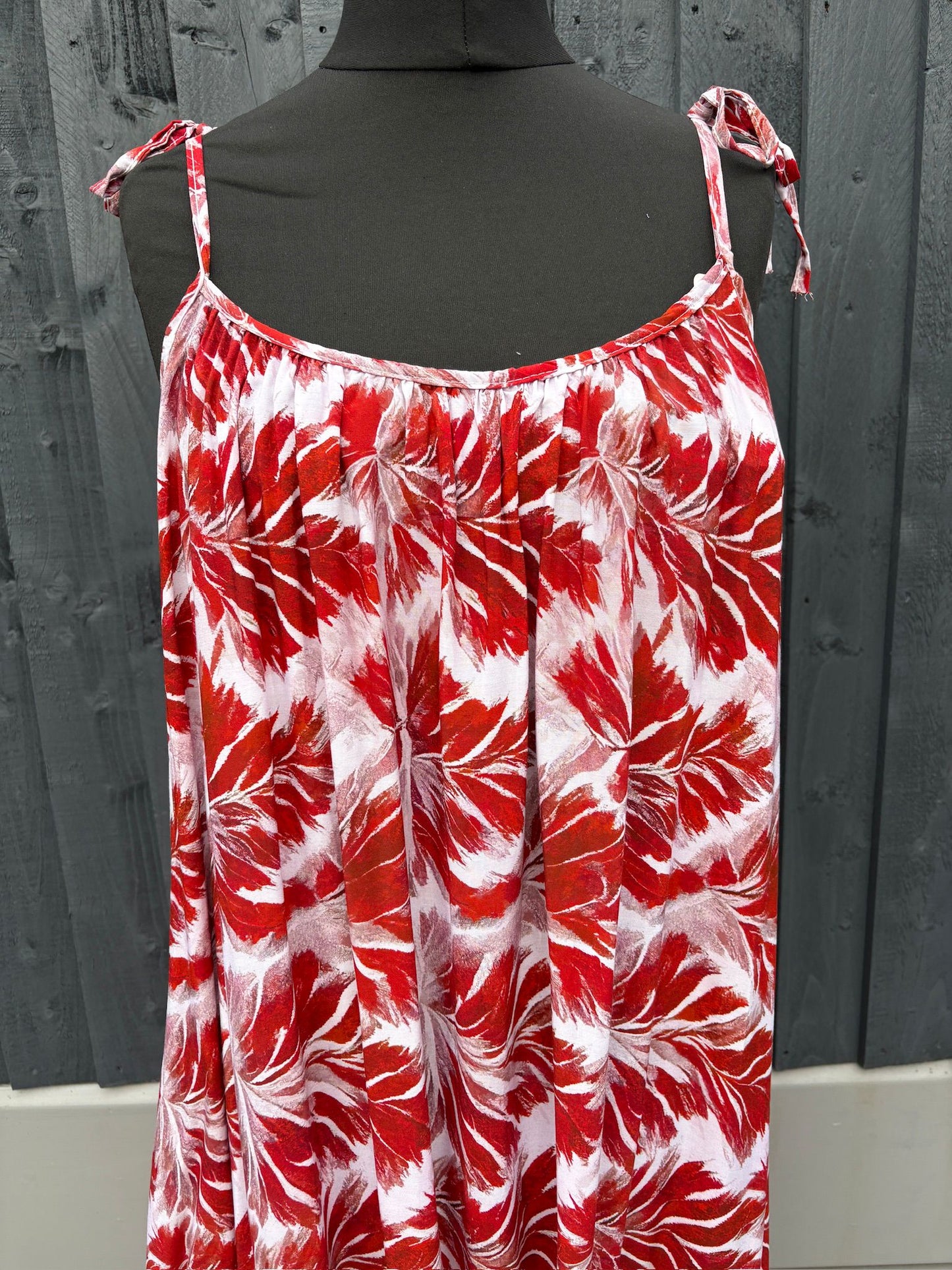 Made in Italy Leaf Print Maxi Dress Various Colours