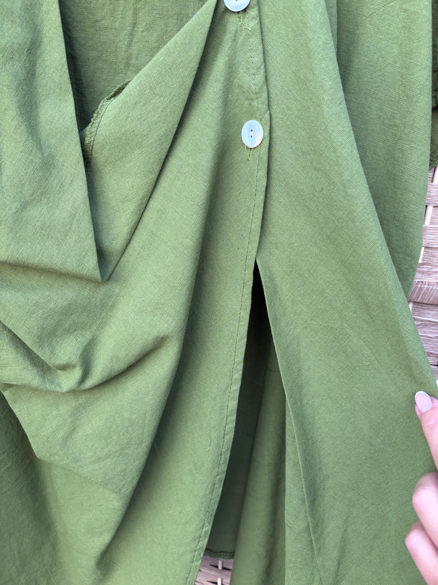 Made in Italy Linen Blend Drape Top Various Colours