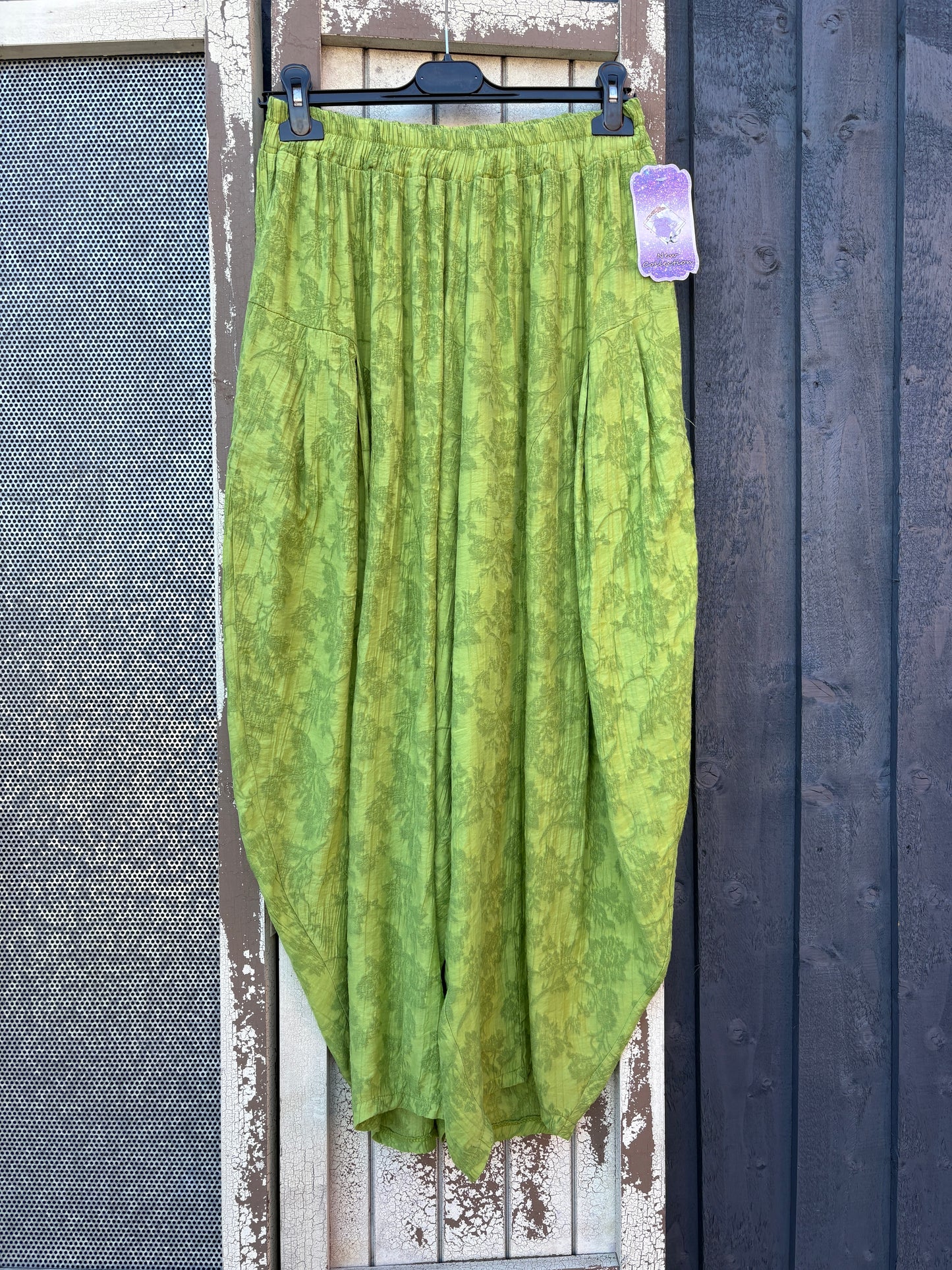 Made in Italy Milano Barrel Shaped Cocoon Trousers (Summer Jacquard)