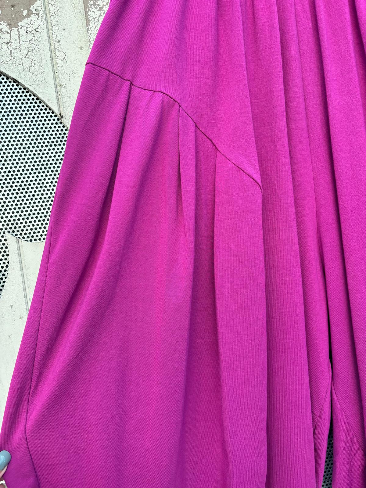 Made in Italy Milano Barrel Style Jersey Cocoon Trousers Various Colours