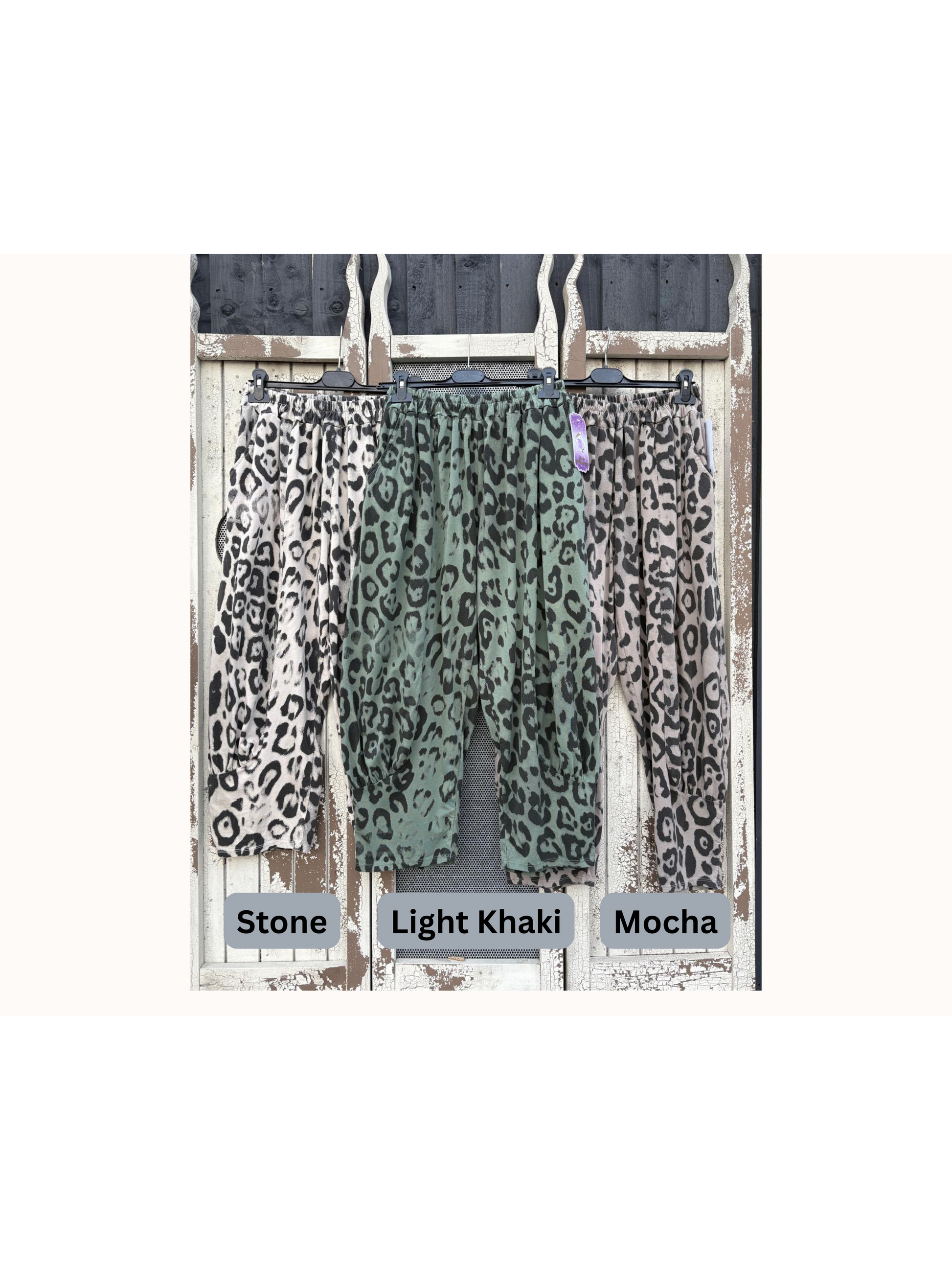 Made in Italy Milano Cocoon Joggers/Trousers in Animal Print - Various Colours