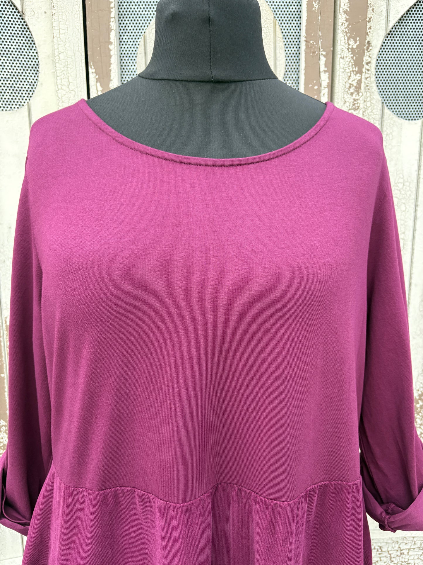Made in Italy Needlecord Cocoon Dress Various Colours
