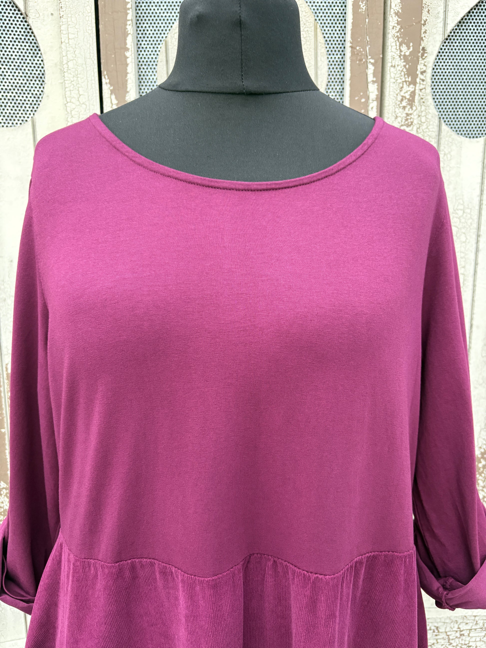 Made in Italy Needlecord Cocoon Dress Various Colours