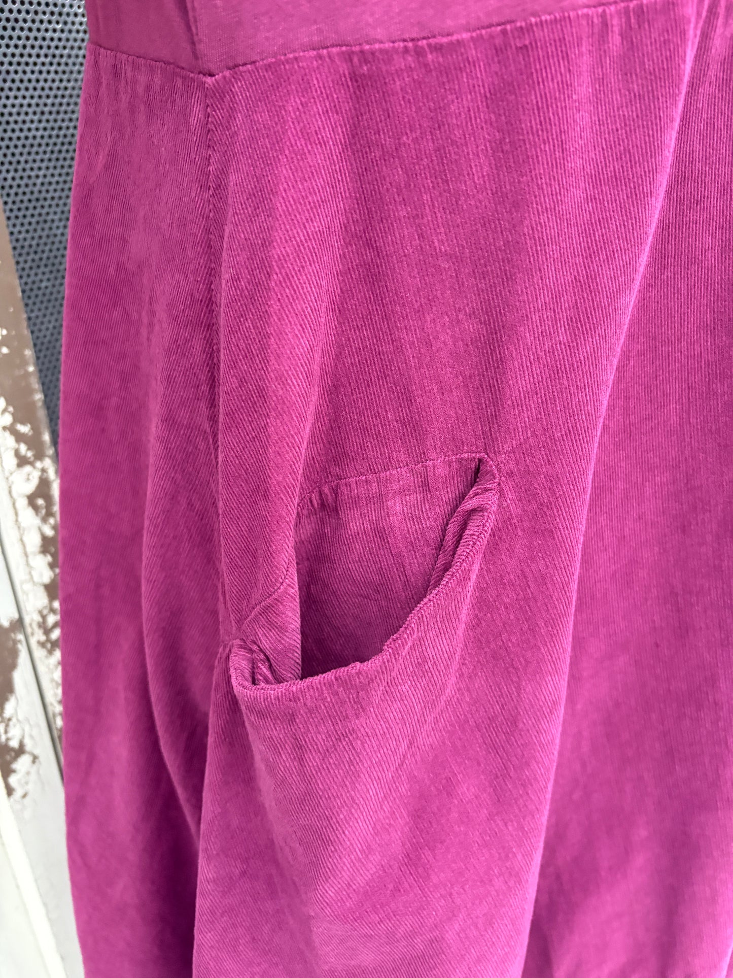 Made in Italy Needlecord Cocoon Dress Various Colours