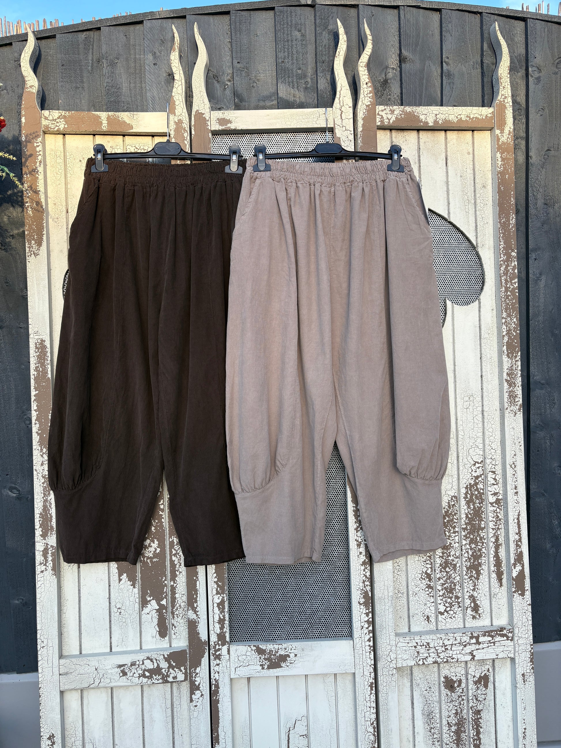 Made in Italy Needlecord Cocoon Joggers/Trousers - Various Colours