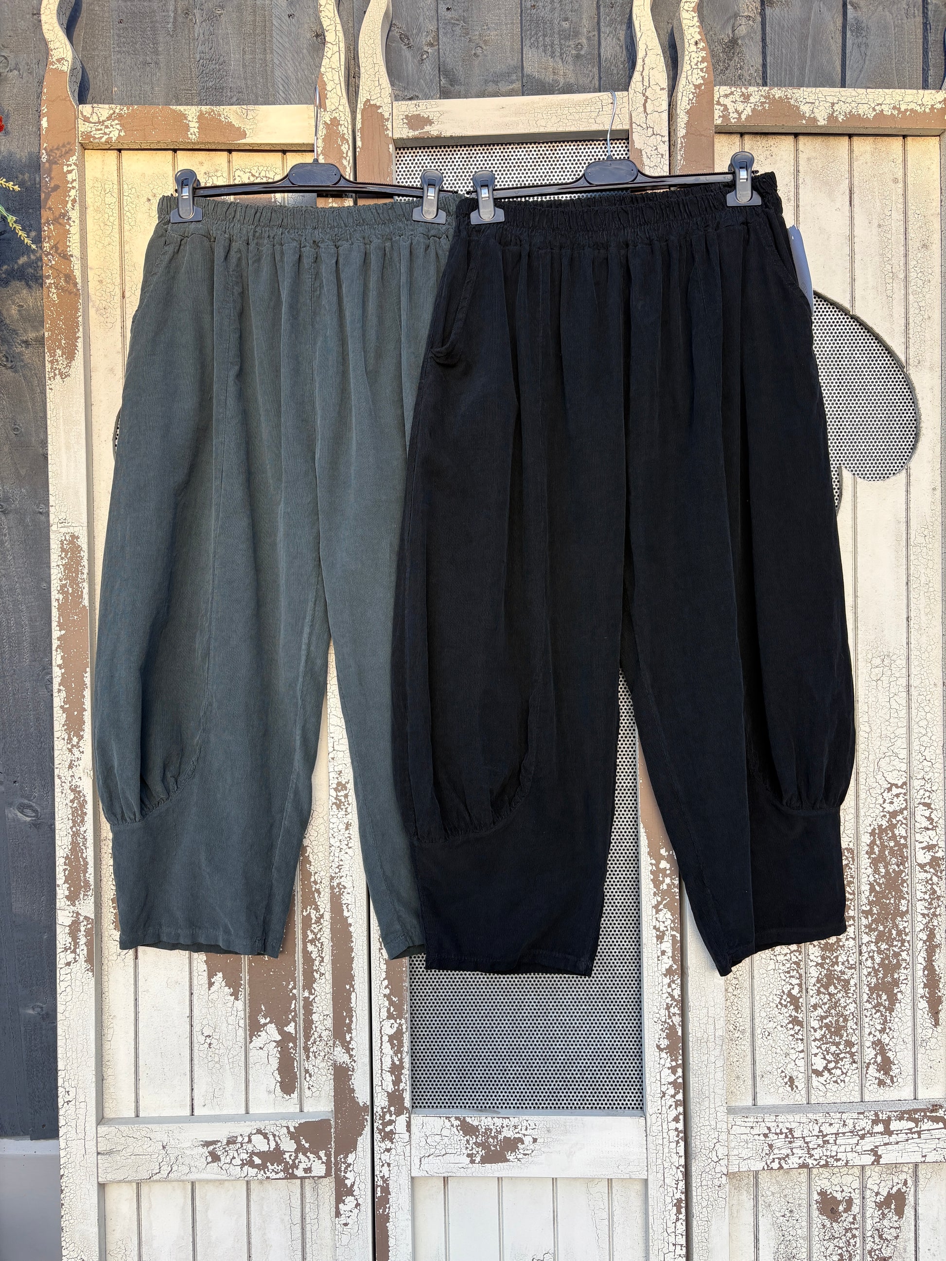 Made in Italy Needlecord Cocoon Joggers/Trousers - Various Colours
