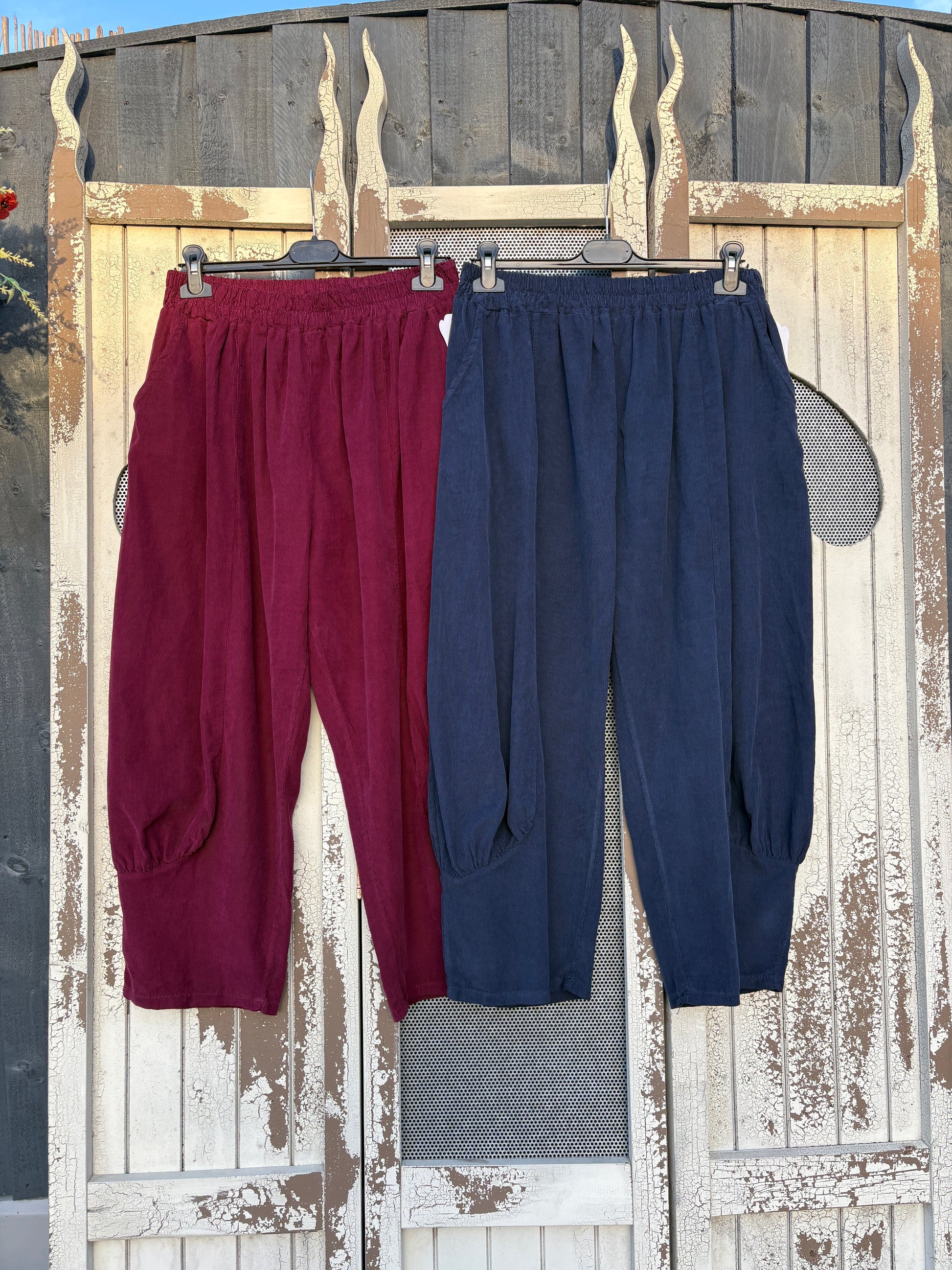 Made in Italy Needlecord Cocoon Joggers/Trousers - Various Colours