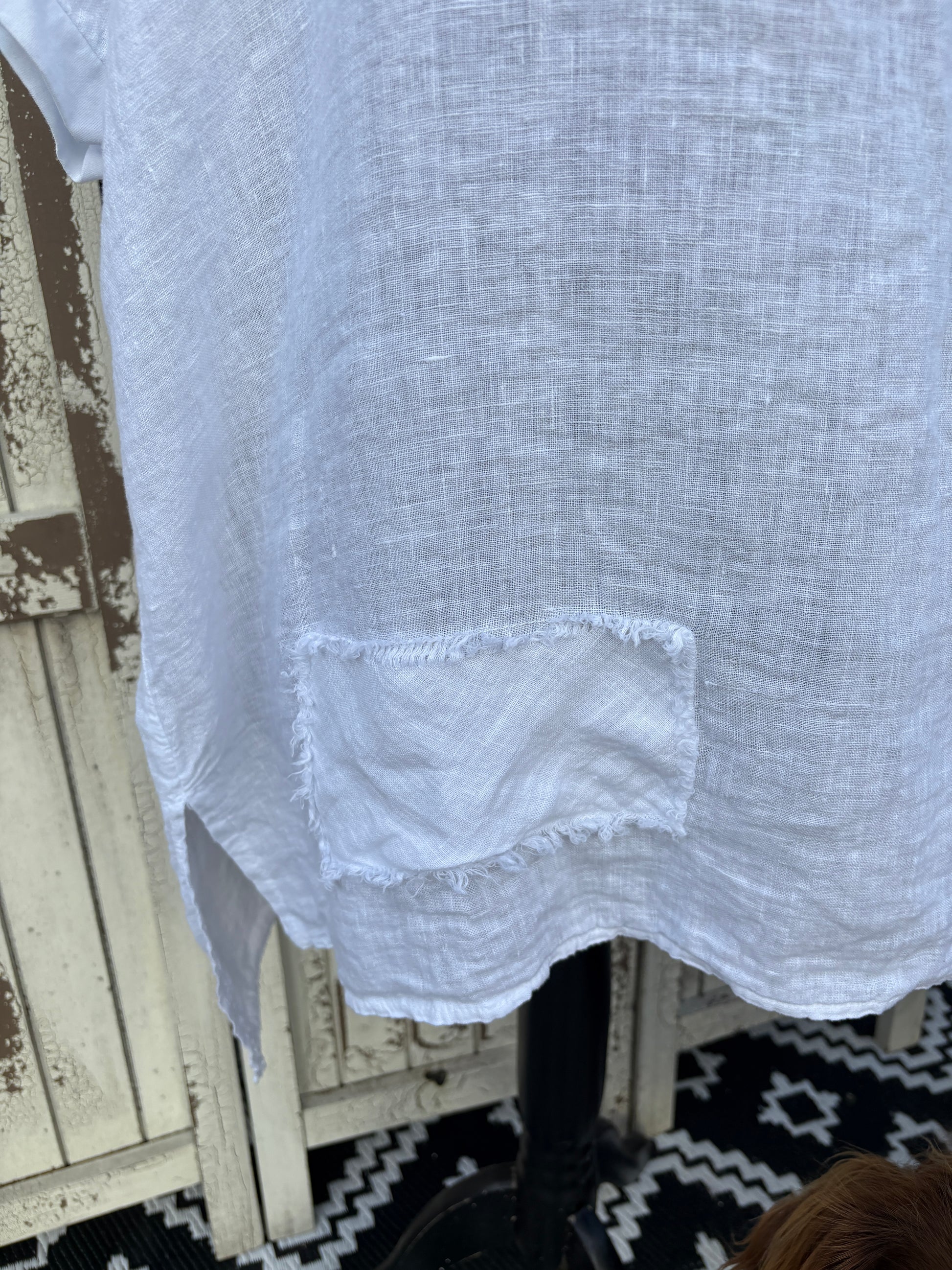 Made in Italy Oversized Linen Top Various Colours