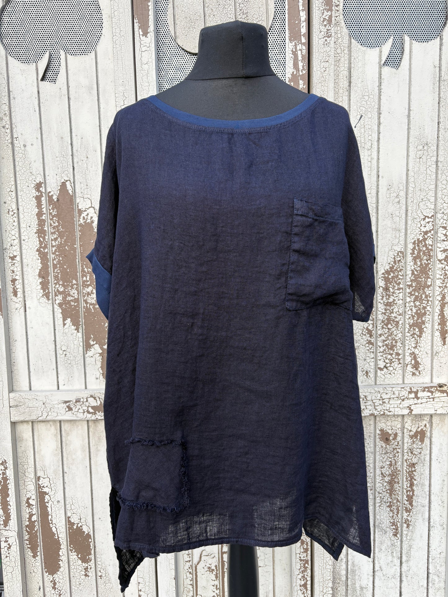 Made in Italy Oversized Linen Top Various Colours
