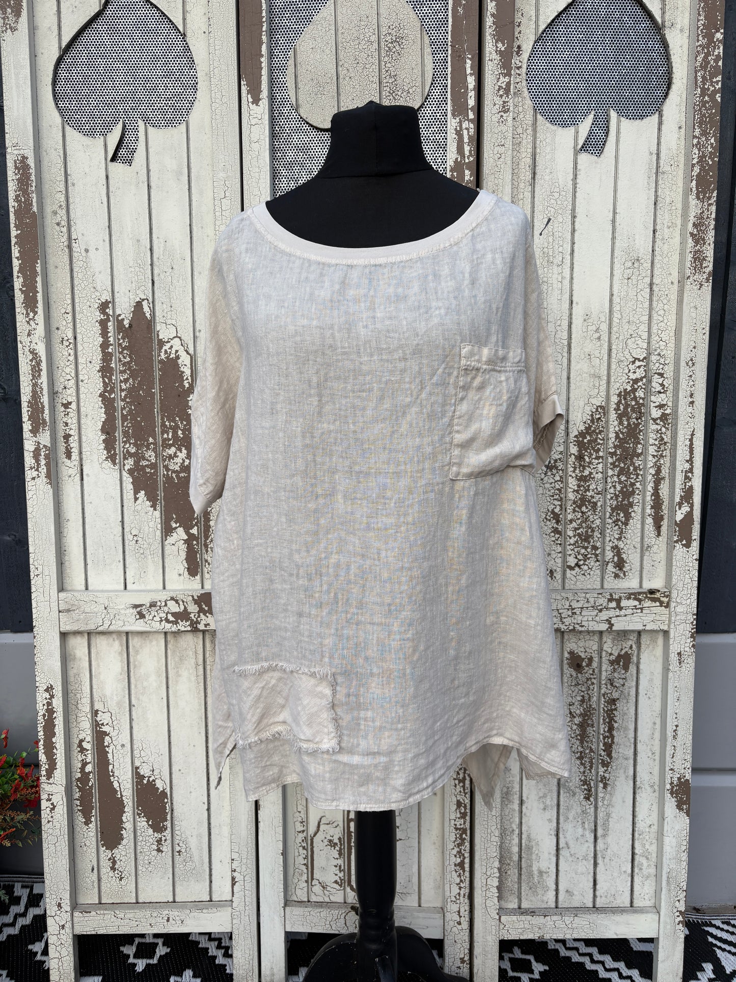 Made in Italy Oversized Linen Top Various Colours