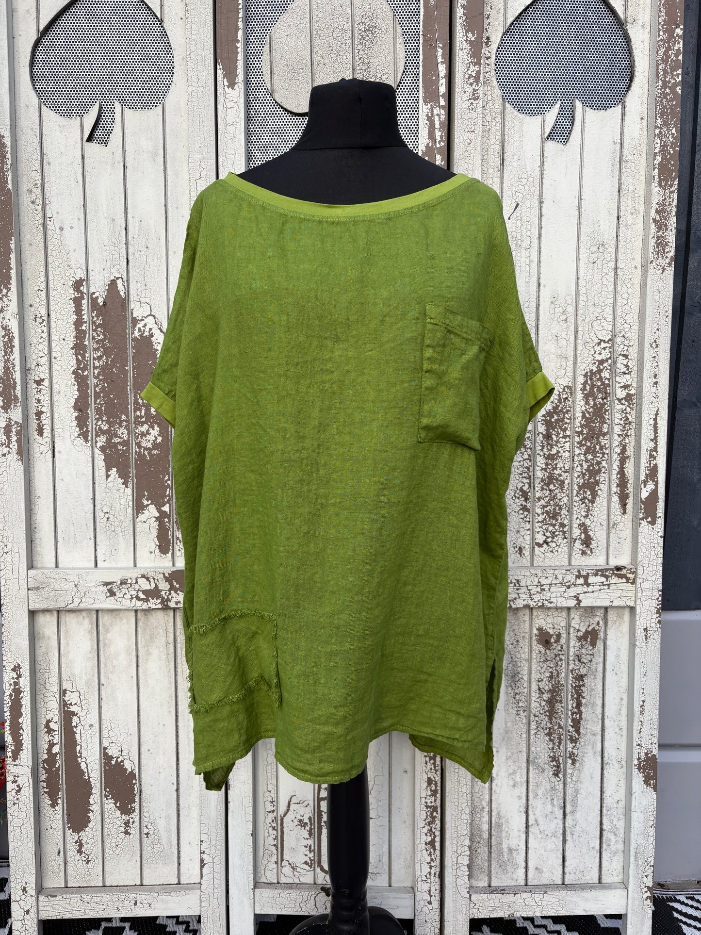 Made in Italy Oversized Linen Top Various Colours