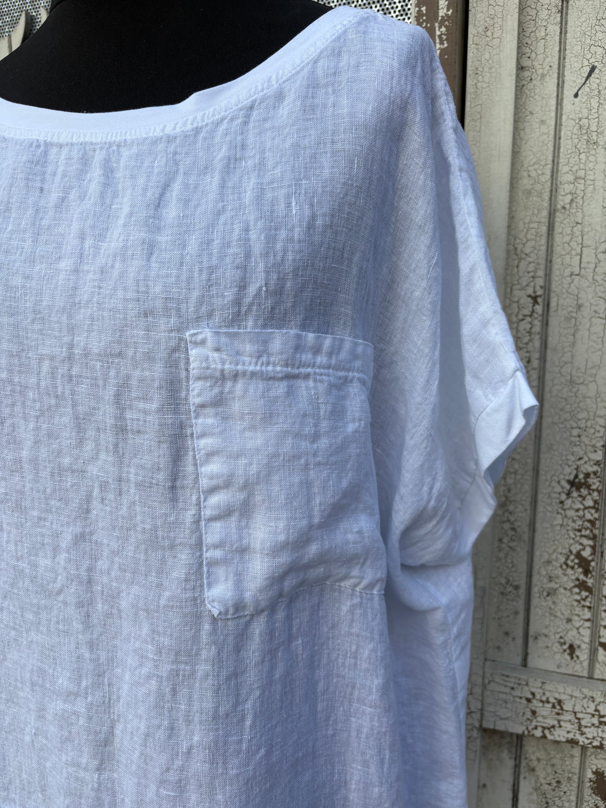 Made in Italy Oversized Linen Top Various Colours