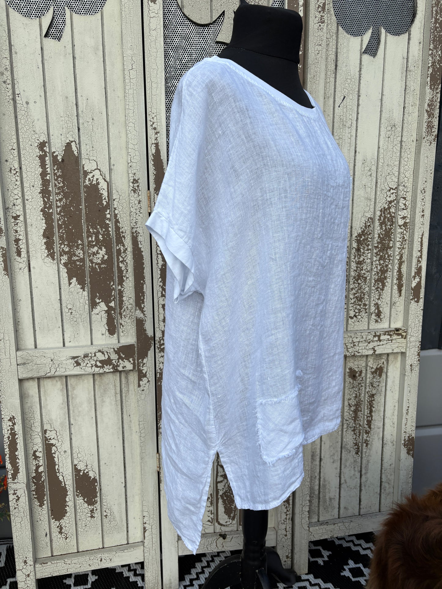 Made in Italy Oversized Linen Top Various Colours