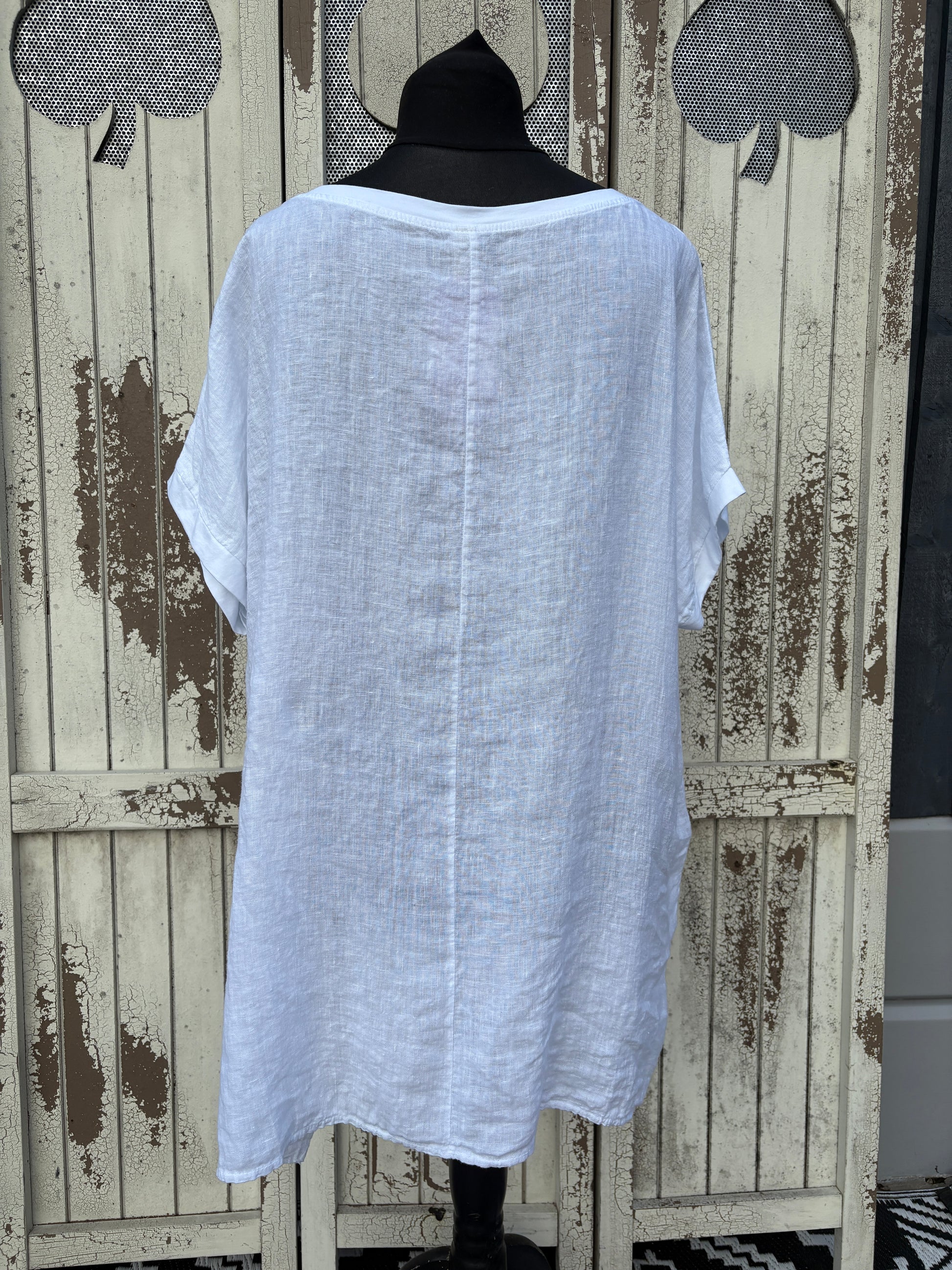 Made in Italy Oversized Linen Top Various Colours