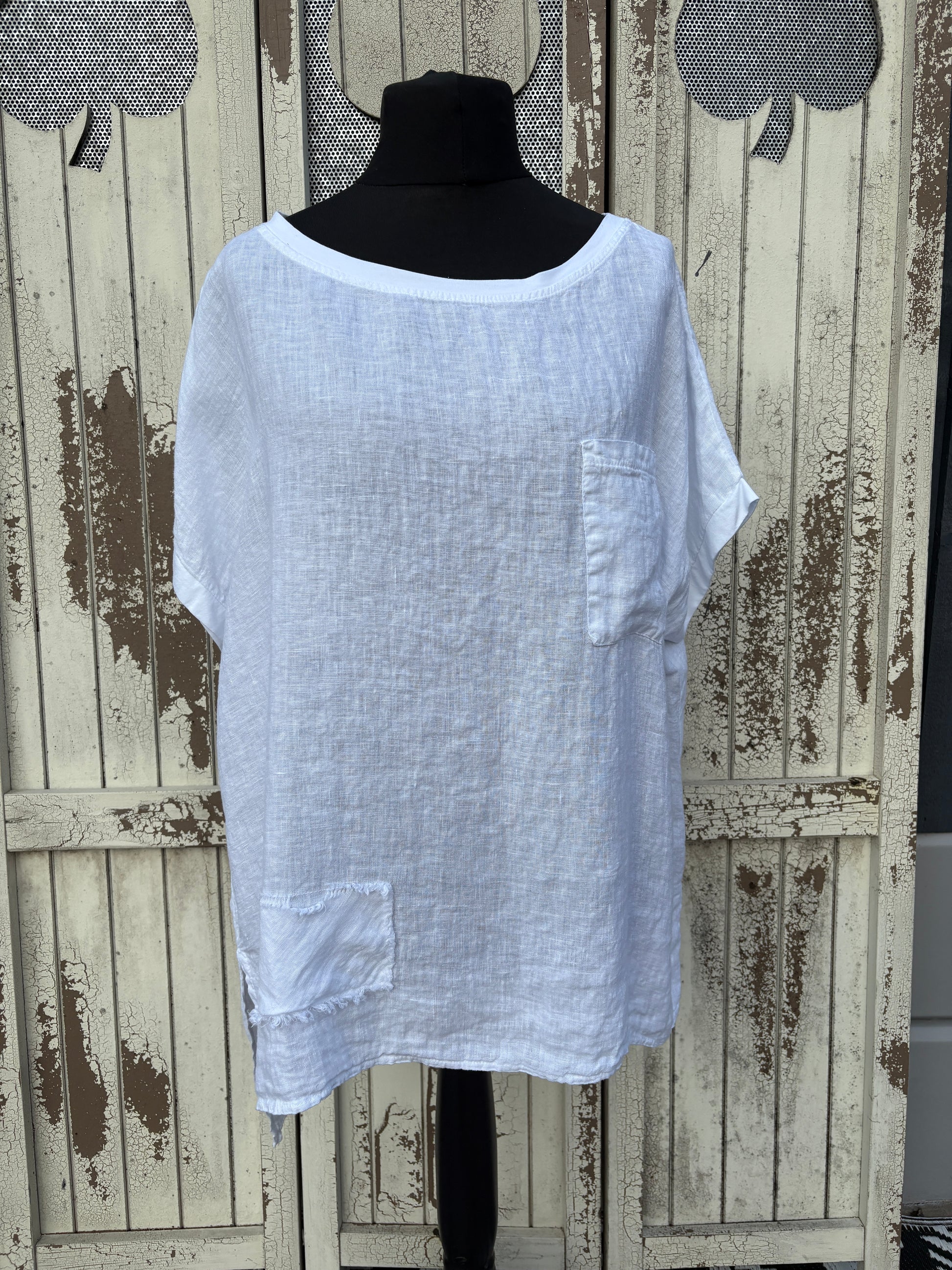 Made in Italy Oversized Linen Top Various Colours