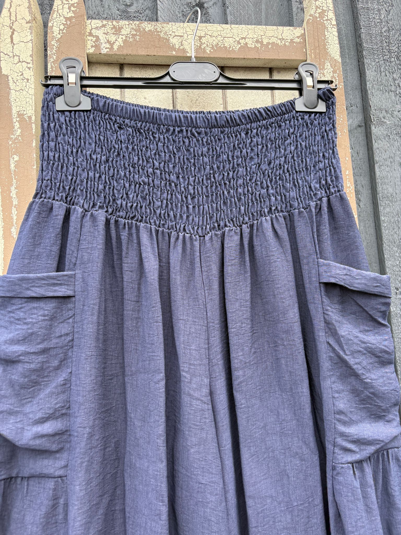 Made in Italy Palazzo Trousers with Cuffed Hem – Nautical-Inspired Various Colours