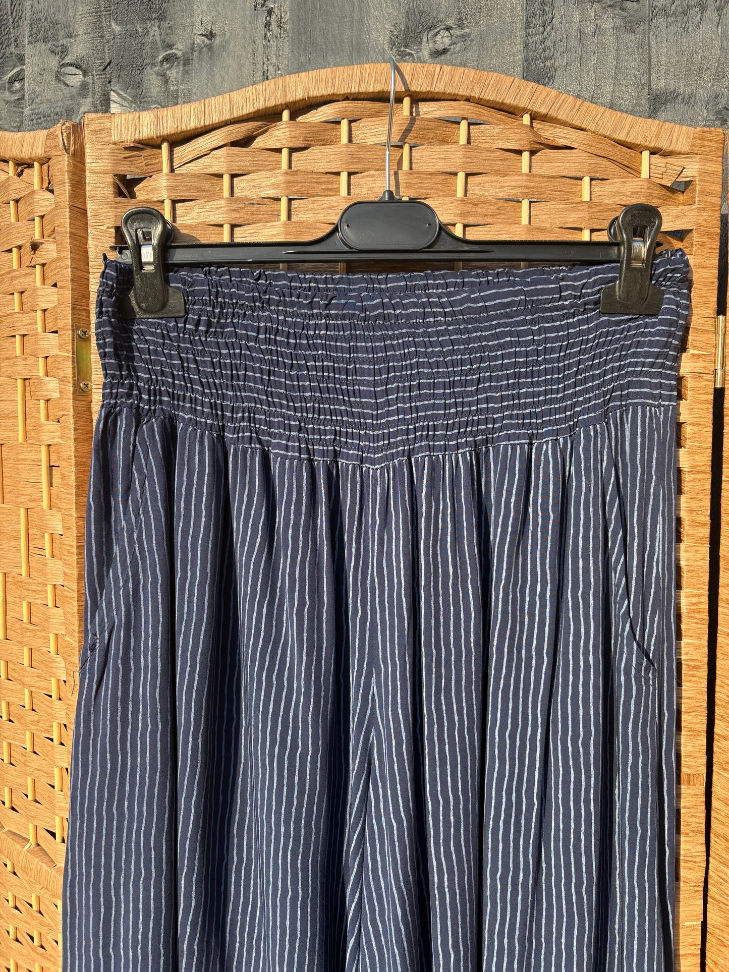 Made in Italy Pinstripe Palazzo Trousers Various Colours