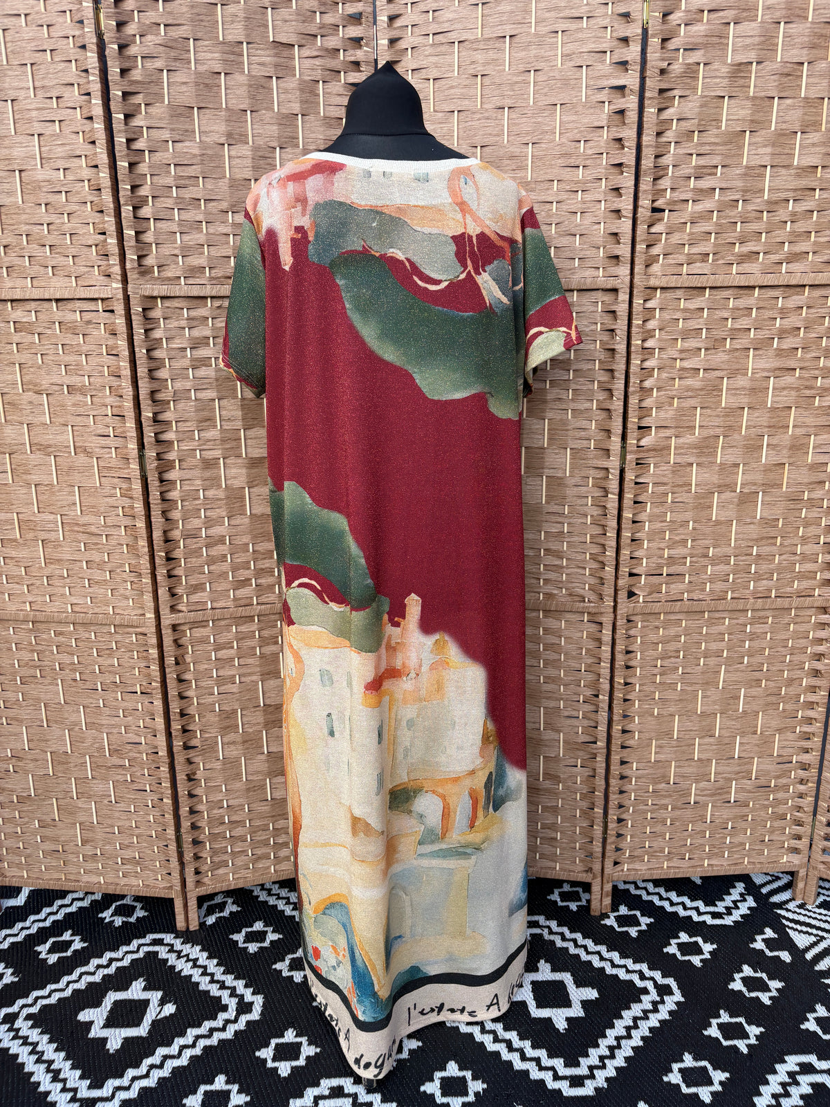 Made in Italy Portofino Shimmer Maxi Dress