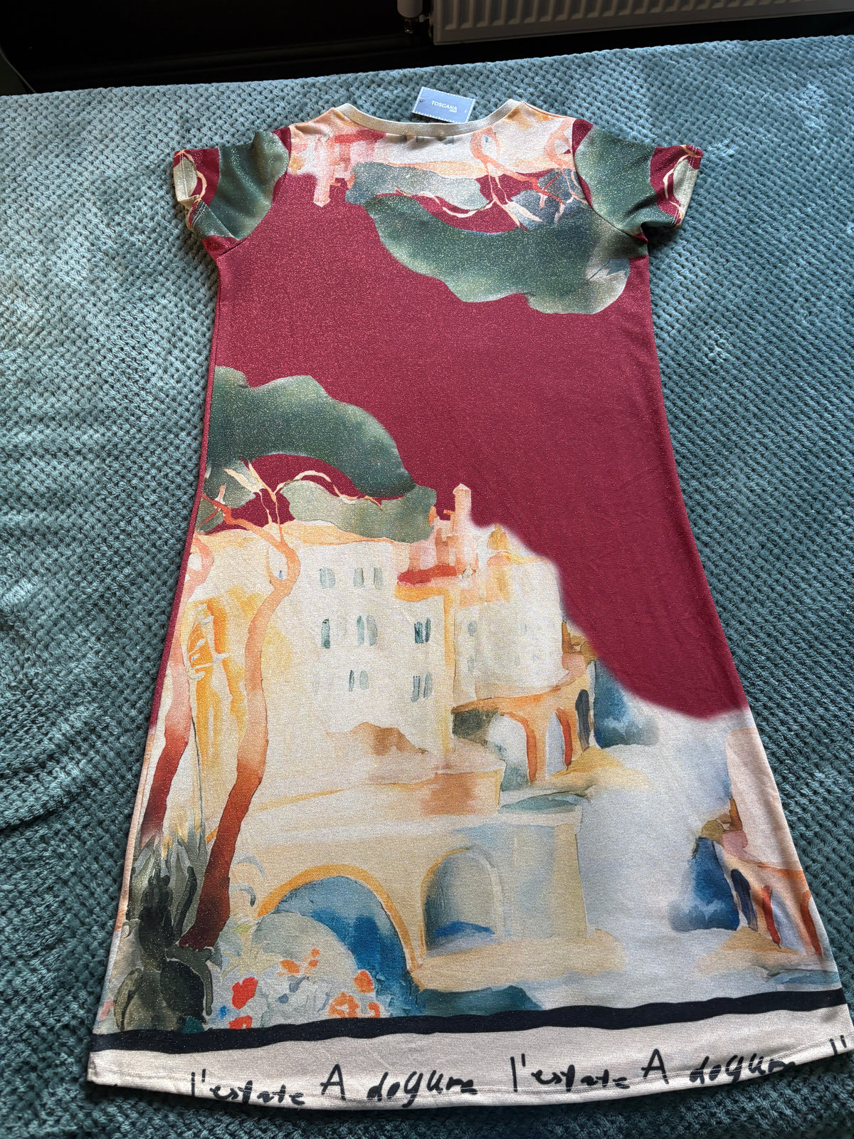 Made in Italy Portofino Shimmer Maxi Dress
