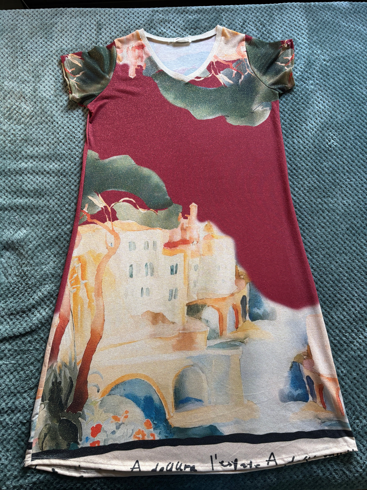 Made in Italy Portofino Shimmer Maxi Dress