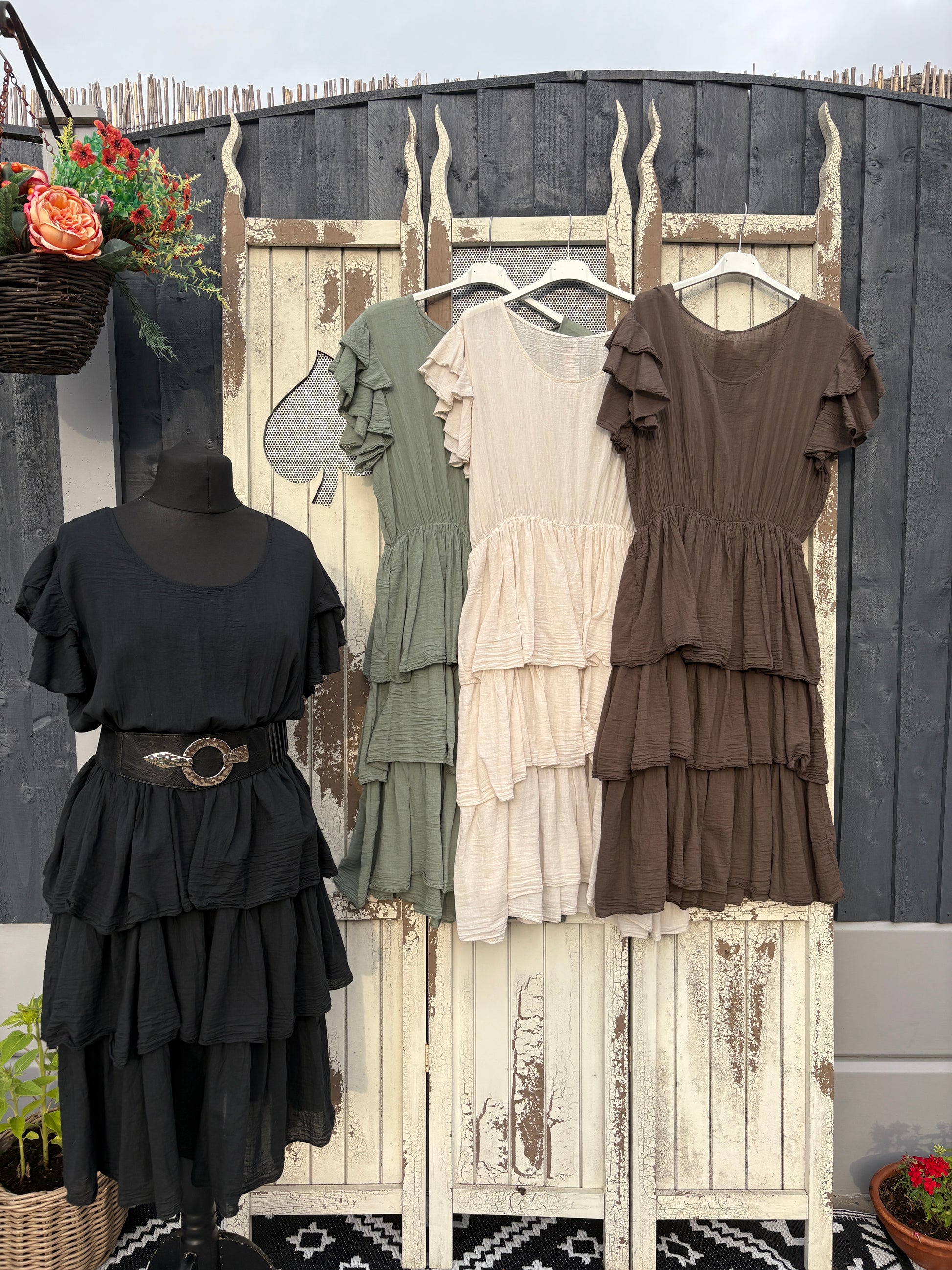 Made in Italy Ra-Ra Summer Dress Various Colours