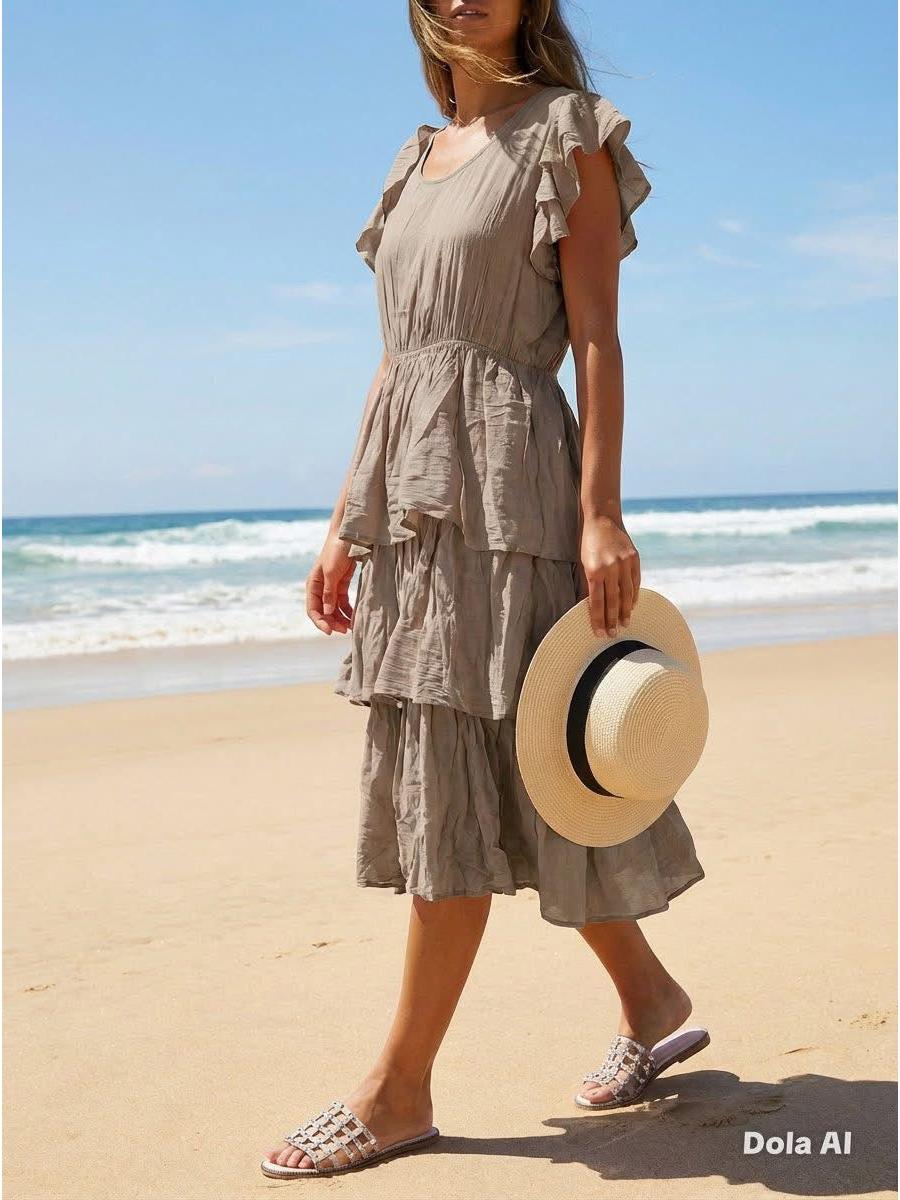 Made in Italy Ra-Ra Summer Dress Various Colours