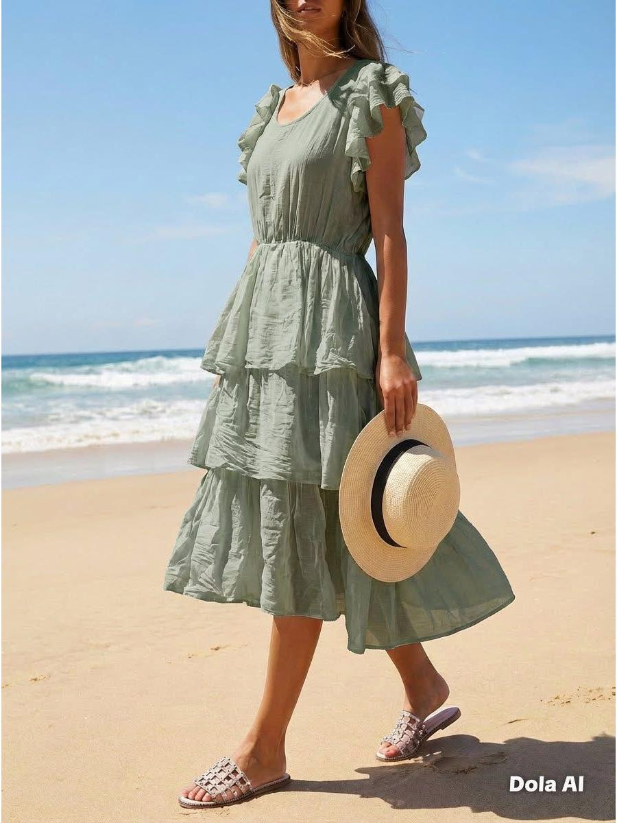 Made in Italy Ra-Ra Summer Dress Various Colours