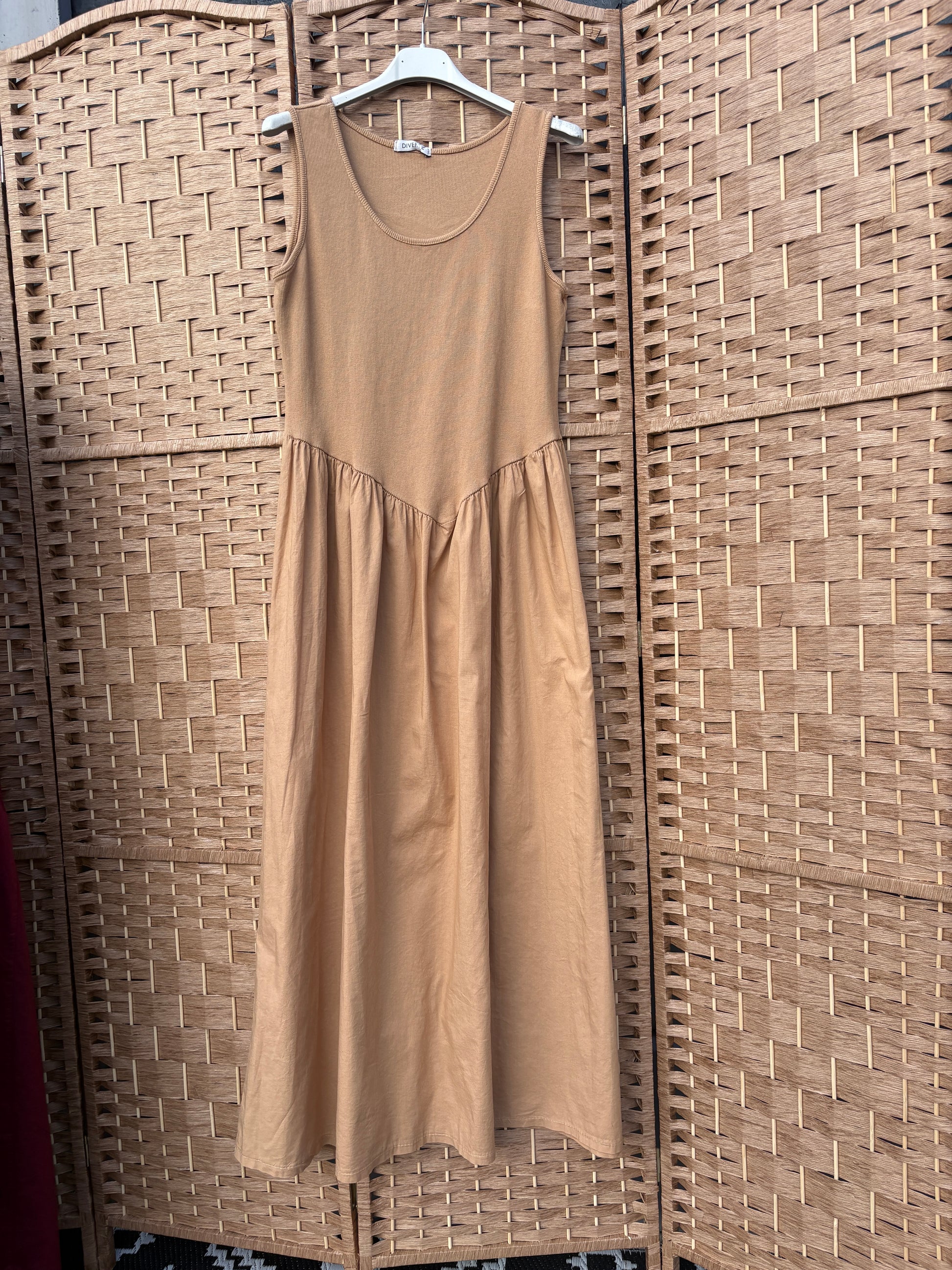 Made in Italy Ribbed Maxi Dress Various Colours