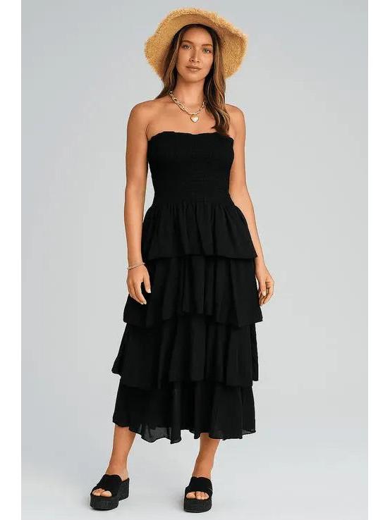 Made in Italy Ruffle Dress Various Colours