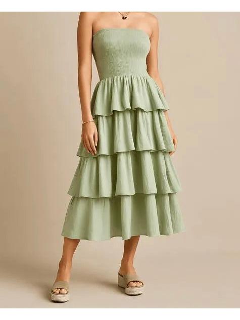 Made in Italy Ruffle Dress Various Colours
