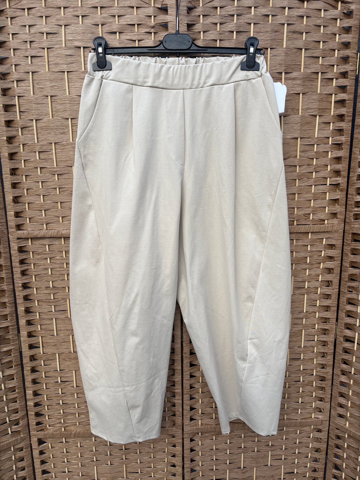 Made in Italy Scuba Barrel Leg Trousers Various Colours