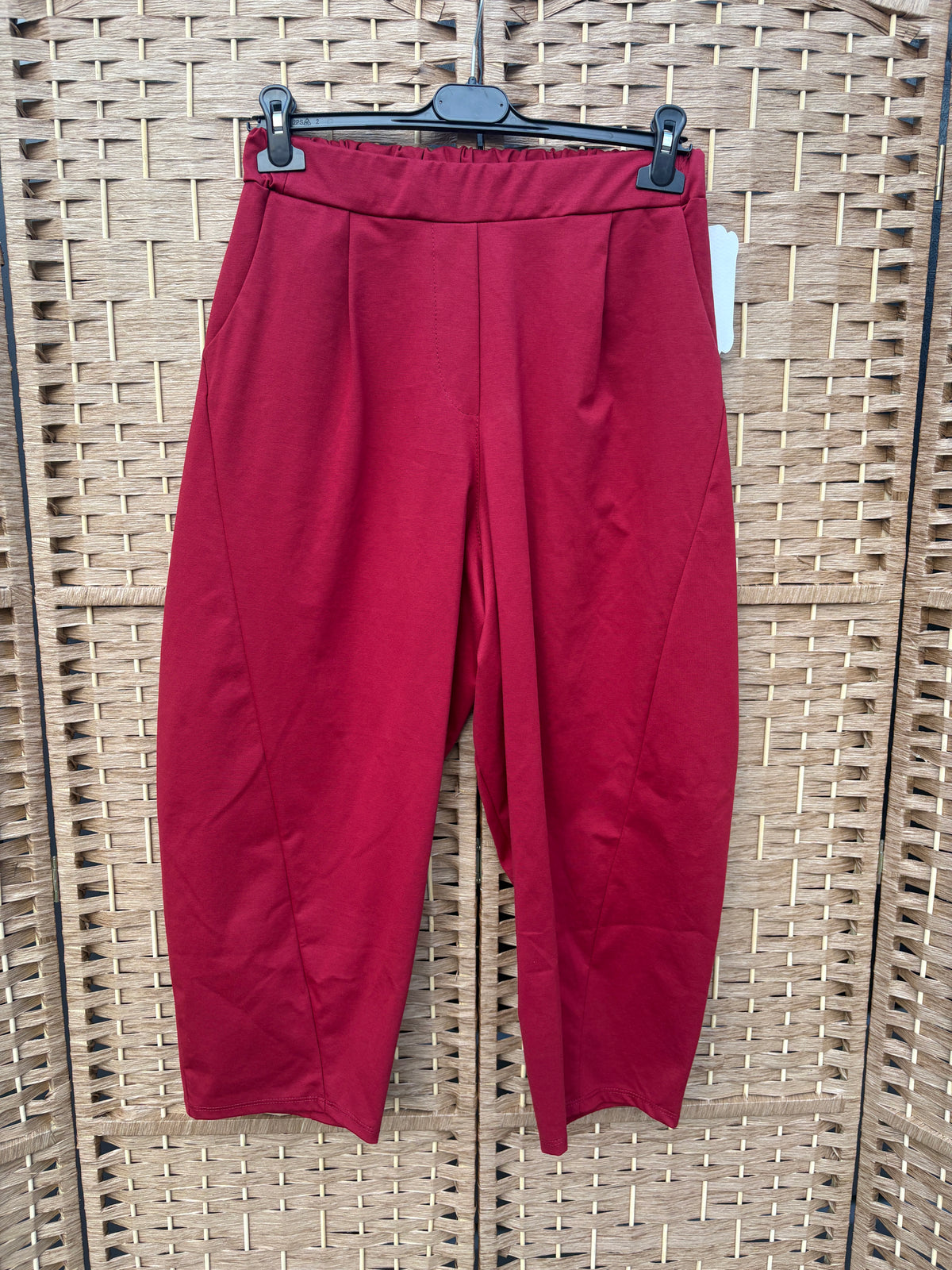 Made in Italy Scuba Barrel Leg Trousers Various Colours