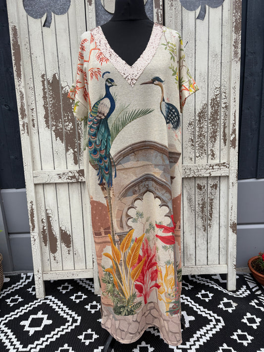 Made in Italy Sequin V Neck Dress – Empress