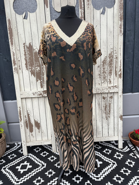 Made in Italy Sequin V Neck Dress – Savannah