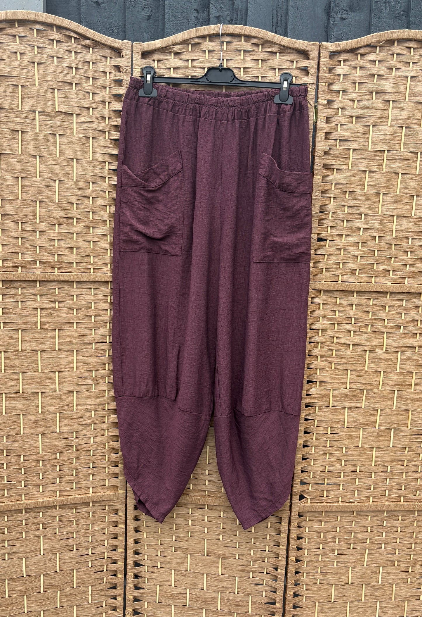 Made in Italy Shelby Cocoon Lightweight Trousers Various Colours