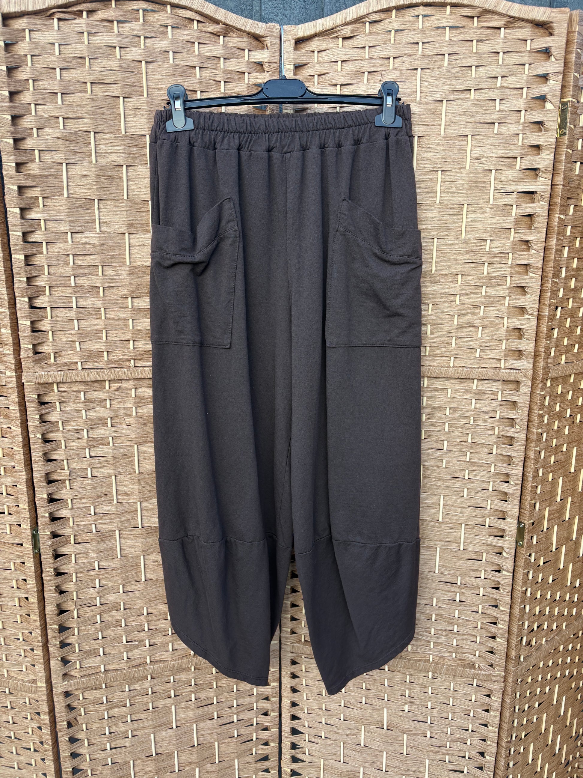 Made in Italy Shelby Cocoon Trousers Various Colours - Sweatshirt Fabric
