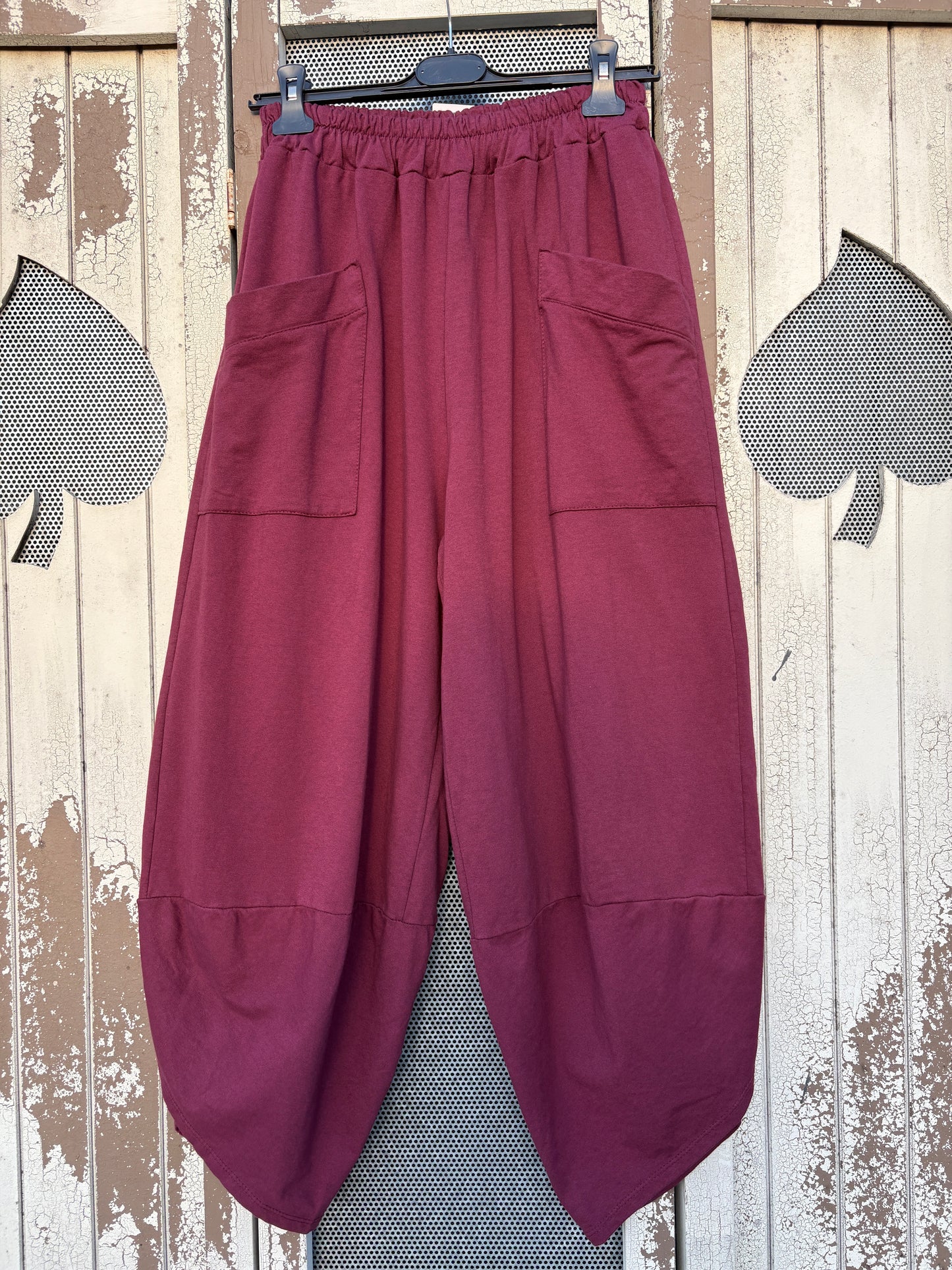 Made in Italy Shelby Cocoon Trousers Various Colours - Sweatshirt Fabric