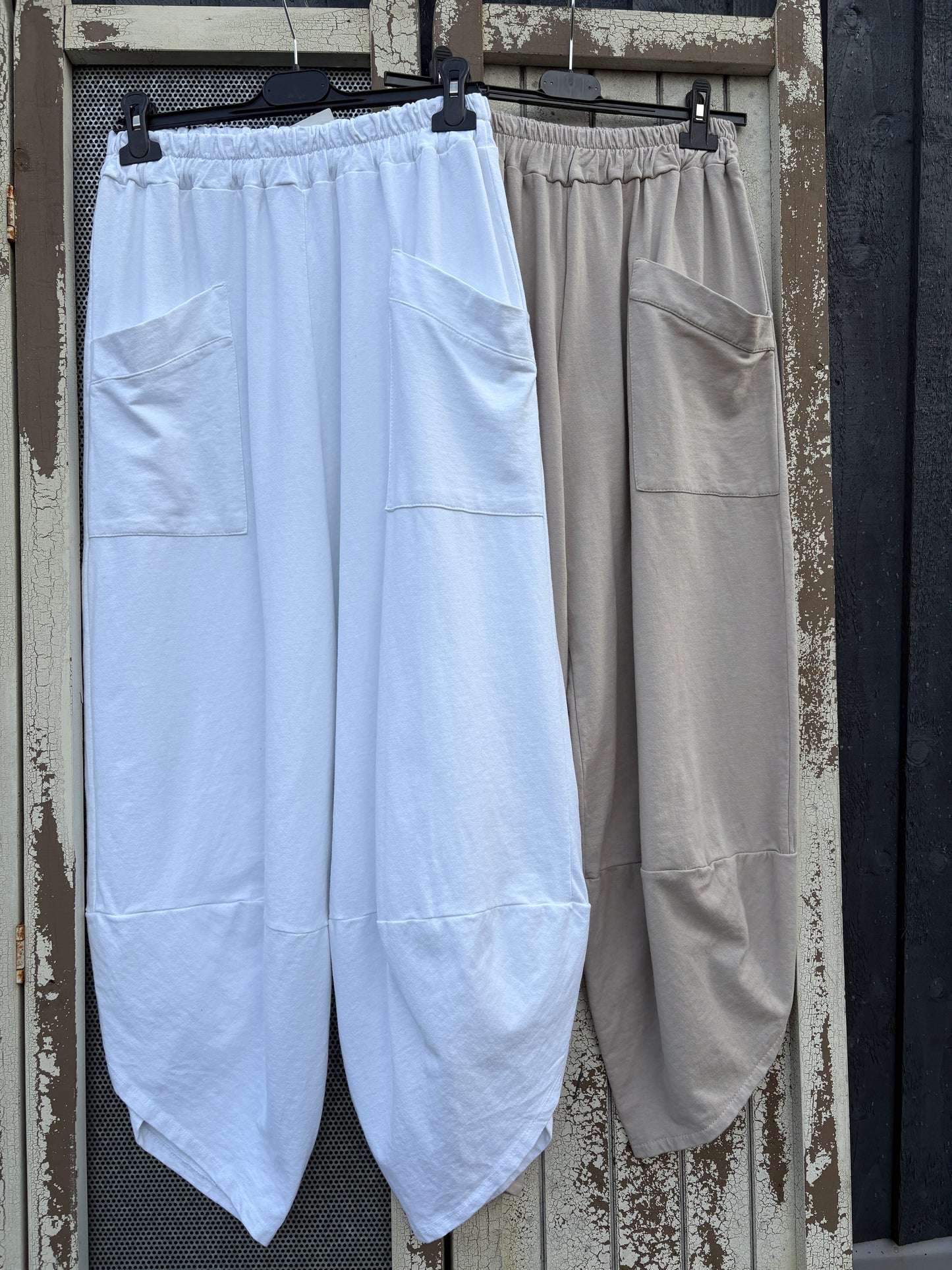 Made in Italy Shelby Cocoon Trousers Various Colours - Sweatshirt Fabric