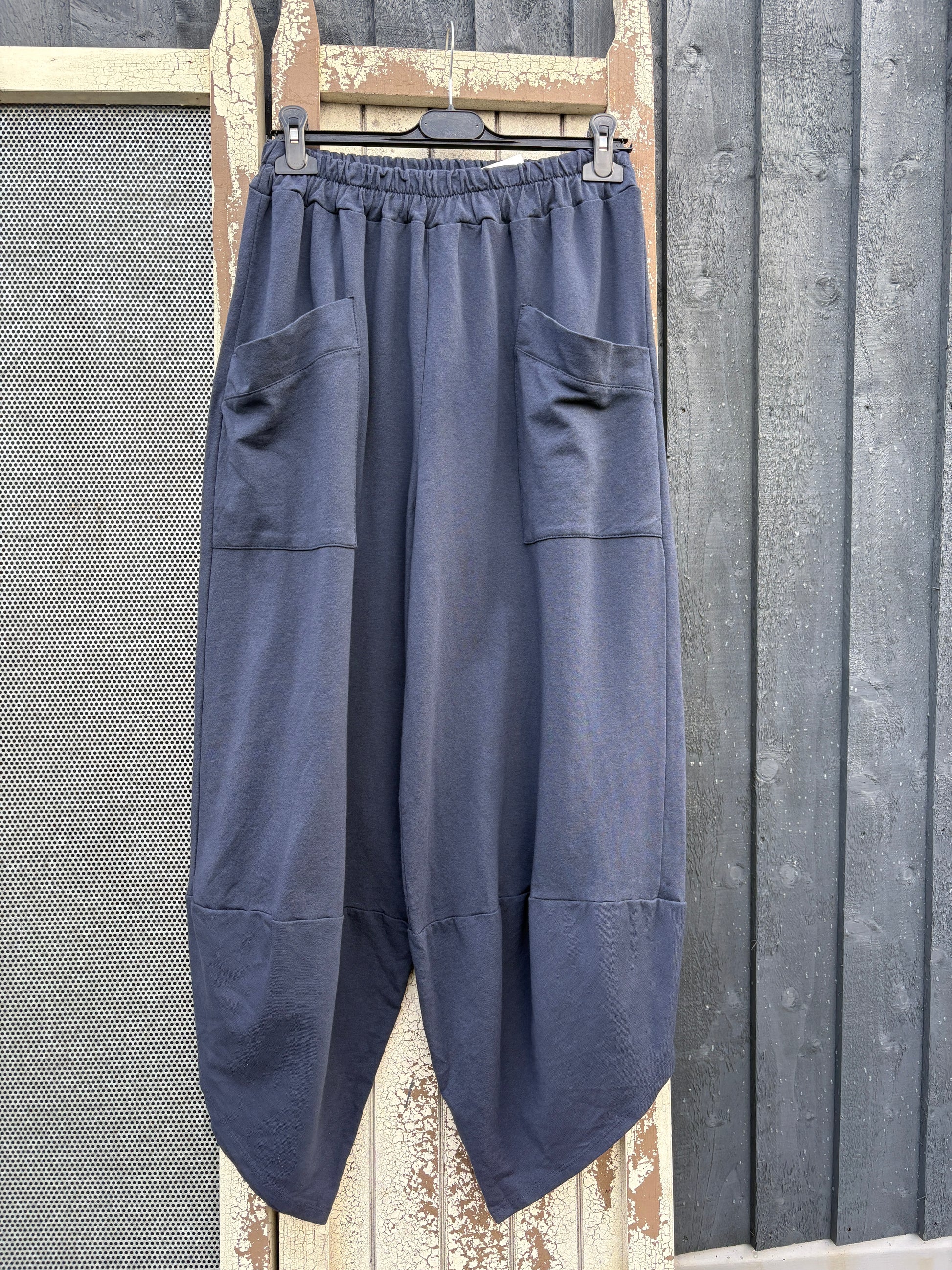 Made in Italy Shelby Cocoon Trousers Various Colours - Sweatshirt Fabric