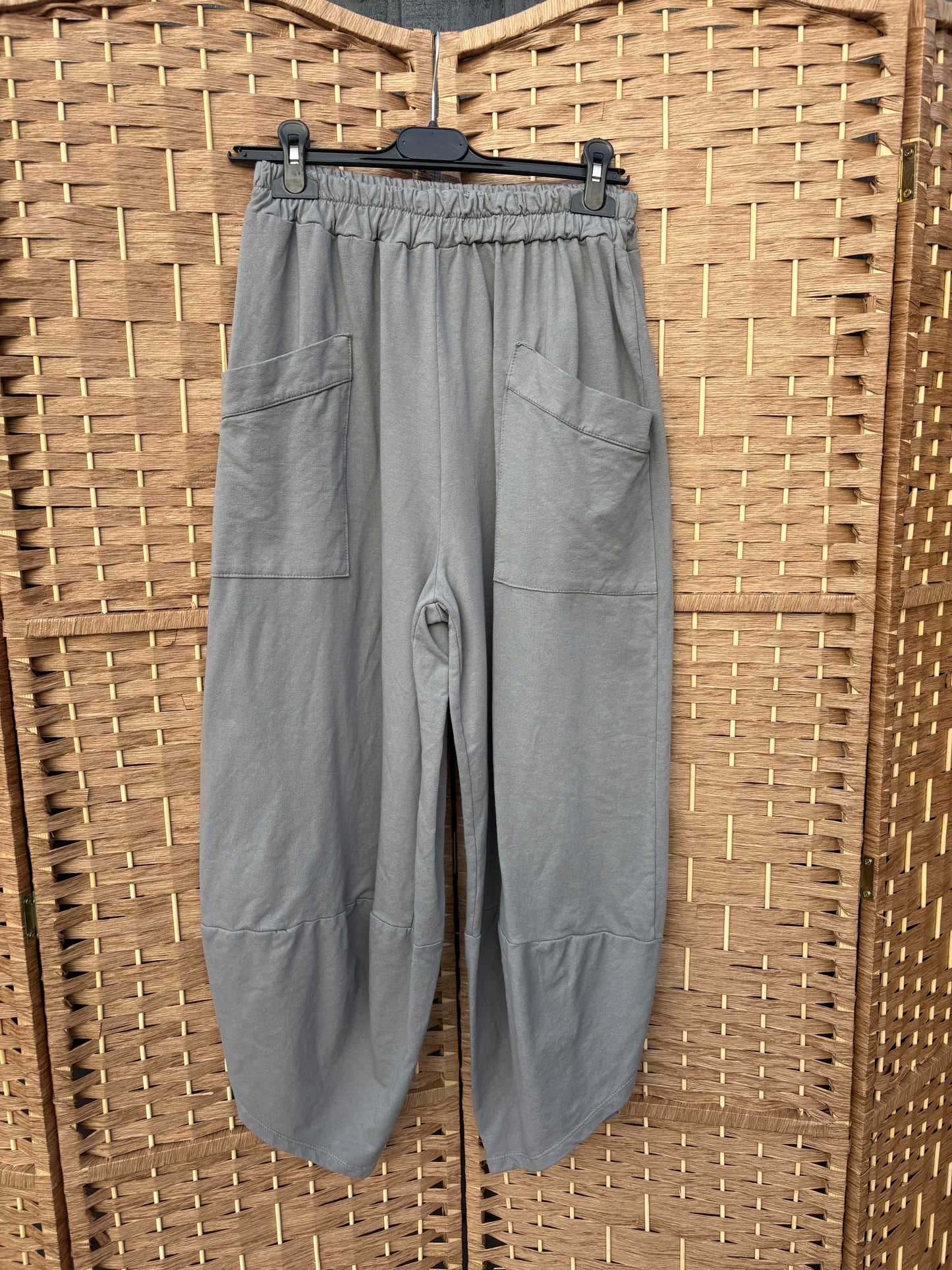 Made in Italy Shelby Cocoon Trousers Various Colours - Sweatshirt Fabric