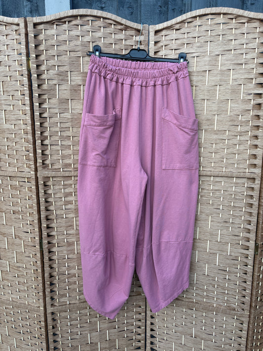 Made in Italy Shelby Cocoon Trousers Various Colours - Sweatshirt Fabric