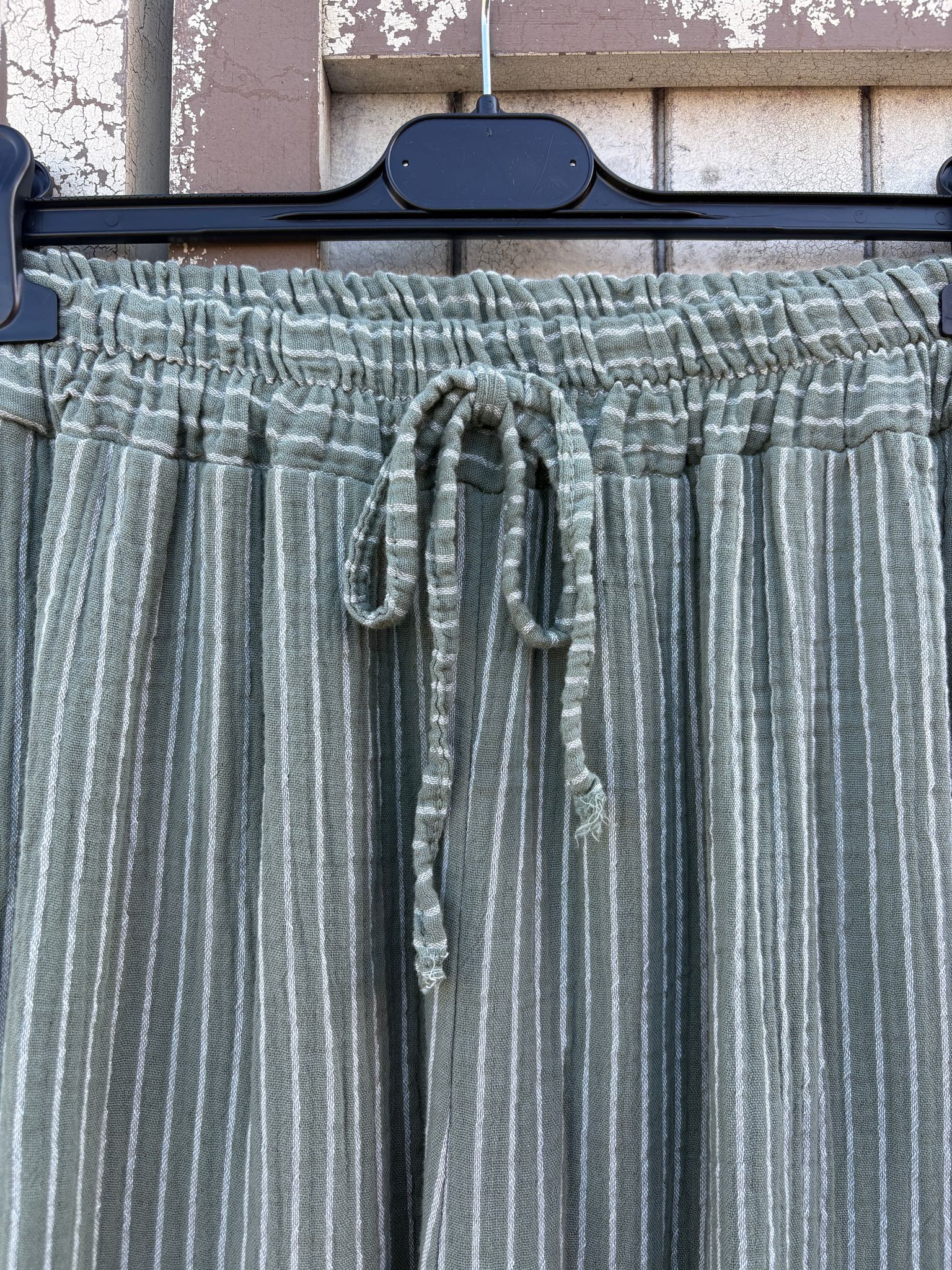 Made in Italy Striped Cotton Summer Trousers