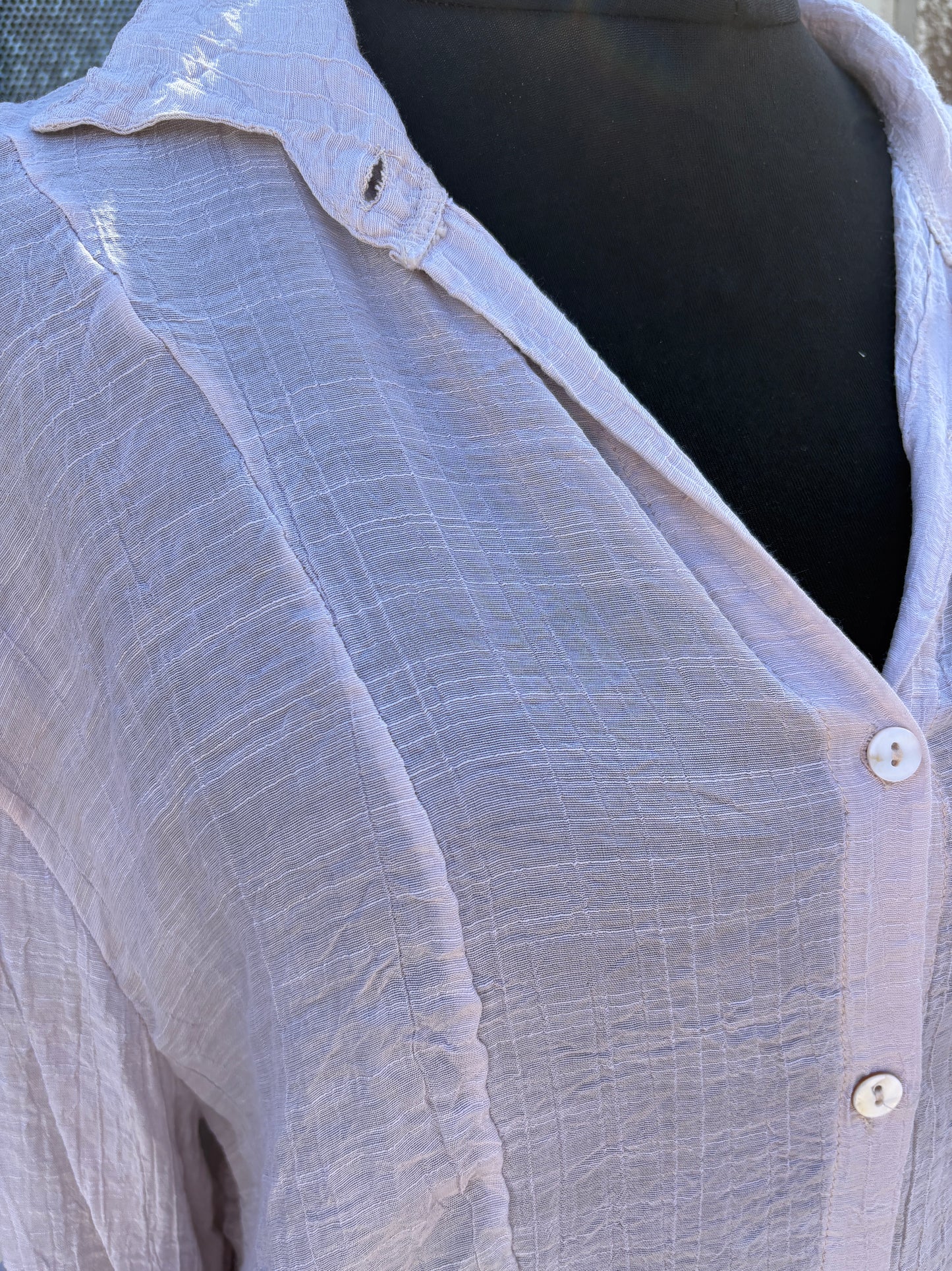 Made in Italy Summer Hi-Lo Shirt - Pink