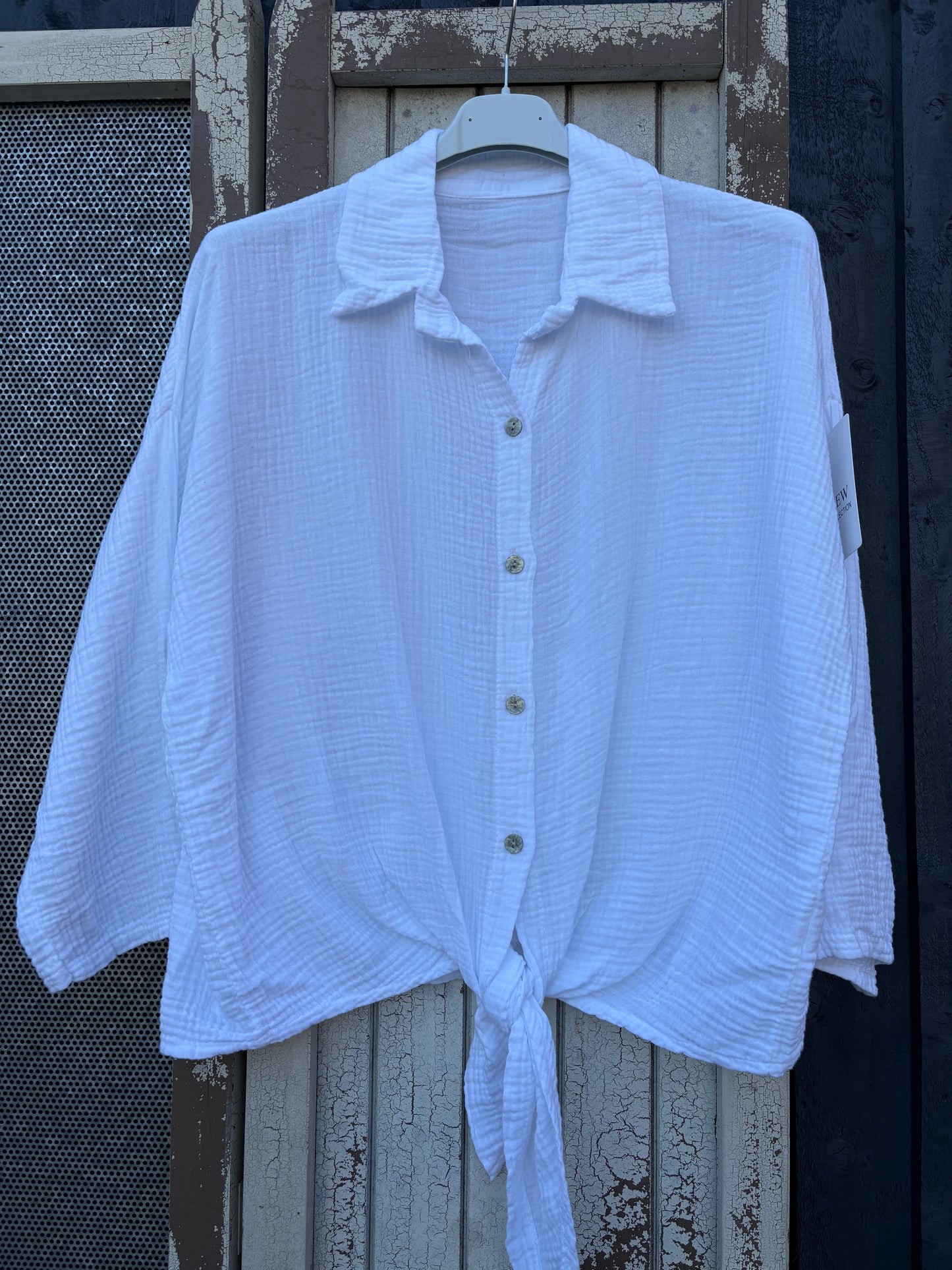 Made in Italy Tie Front Shirt Various Colours