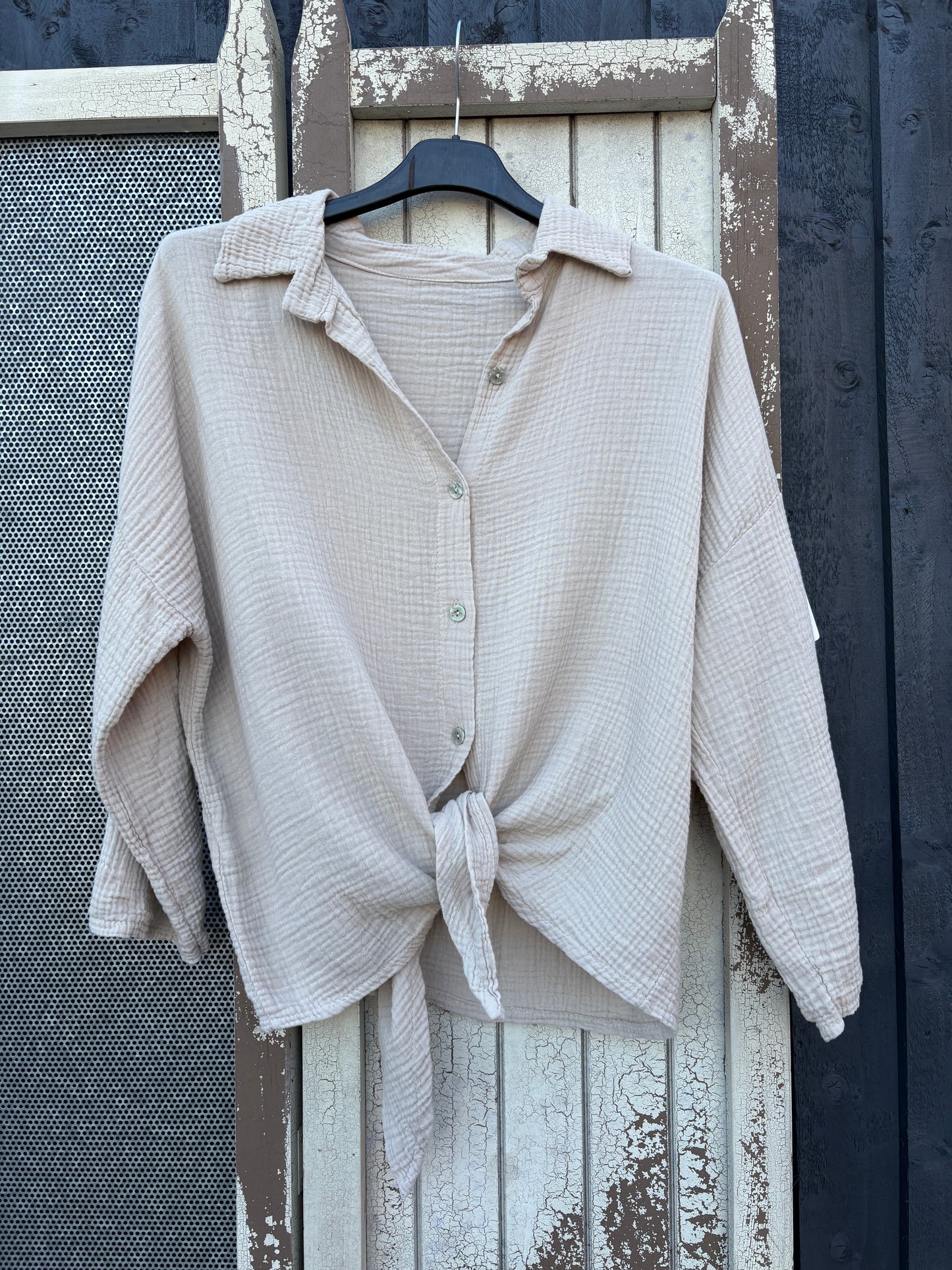 Made in Italy Tie Front Shirt Various Colours