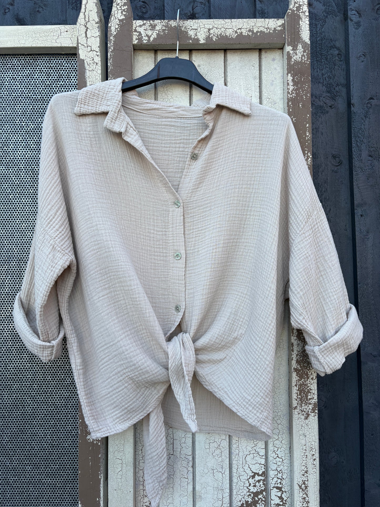 Made in Italy Tie Front Shirt Various Colours