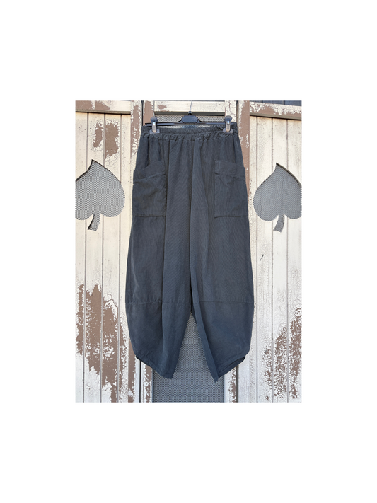 Made in Italy Tulip Cocoon Needlecord Trousers Various Colours
