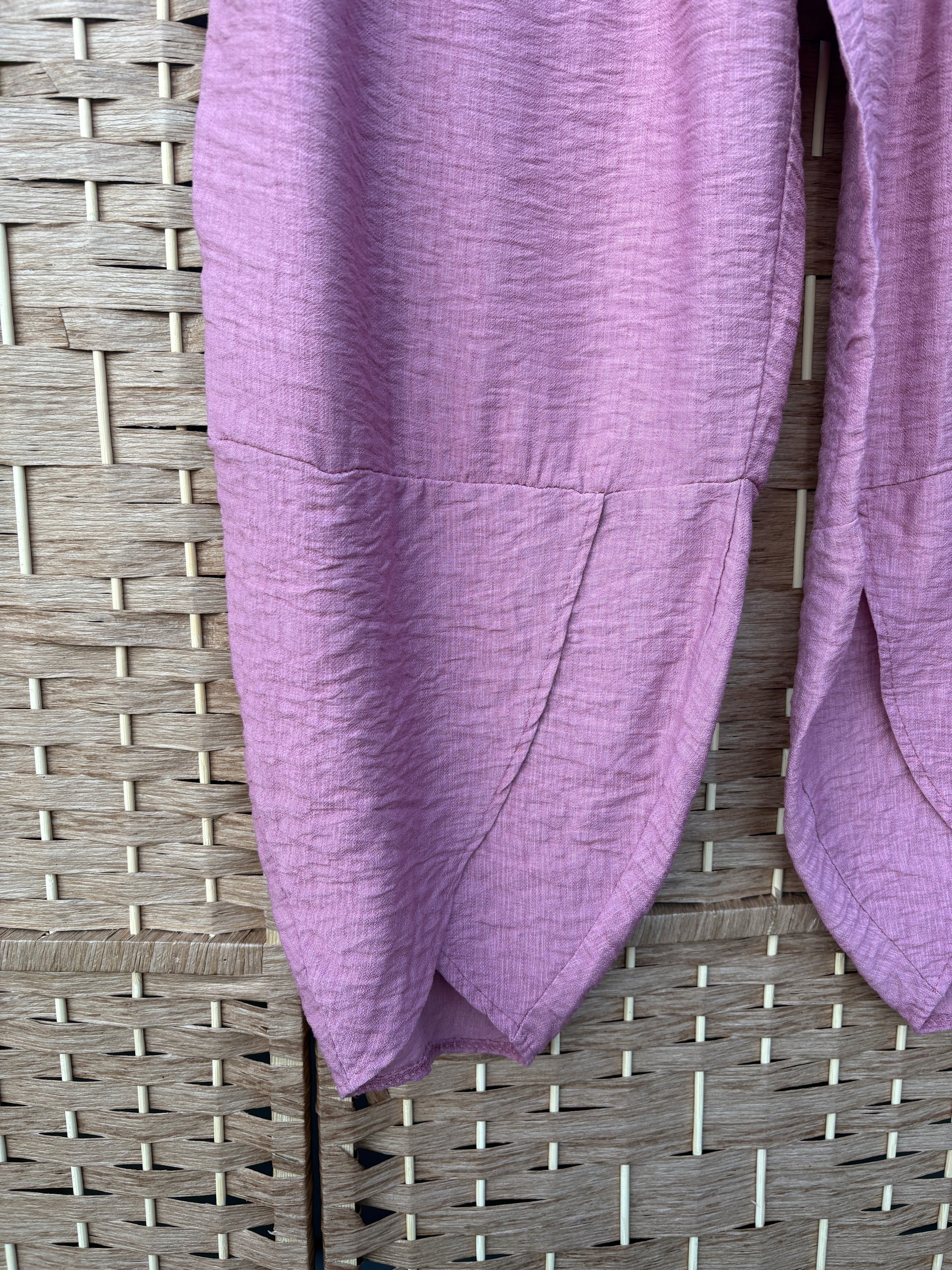 Made in Italy Tulip Leg Cocoon Summer Trousers Various Colours