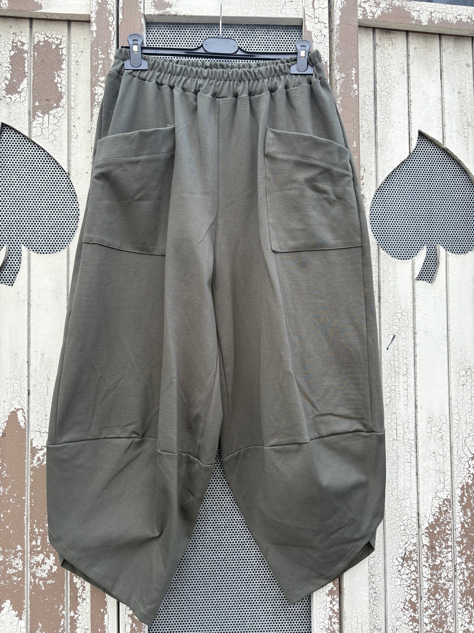 Made in Italy Tulip Leg Cocoon Trousers Various Colours